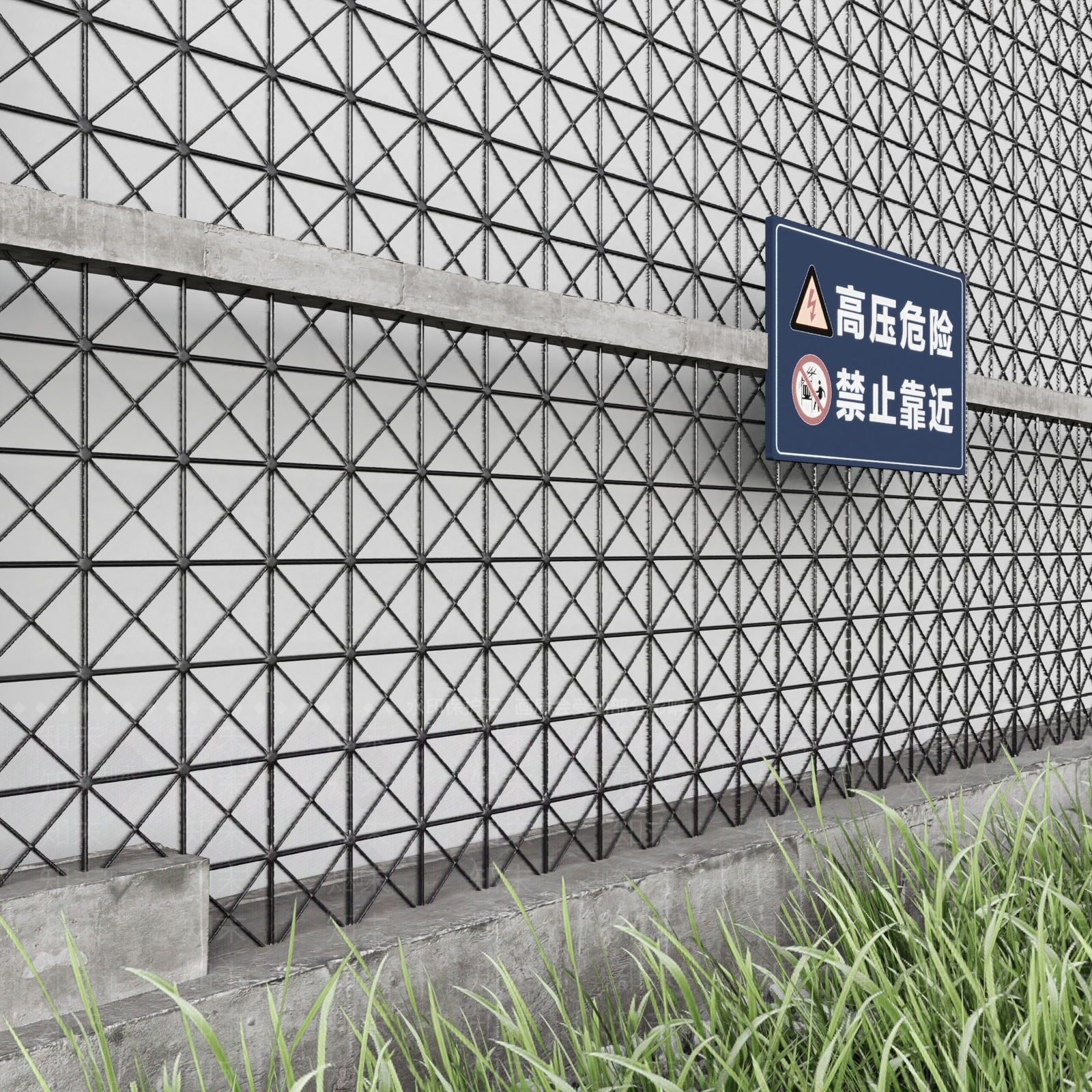 现代围栏护栏SU模型下载【ID:1193053210】