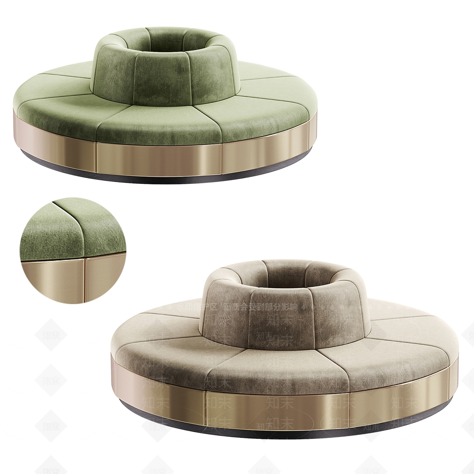 现代轻奢卡座沙发3D模型下载【ID:1193056109】