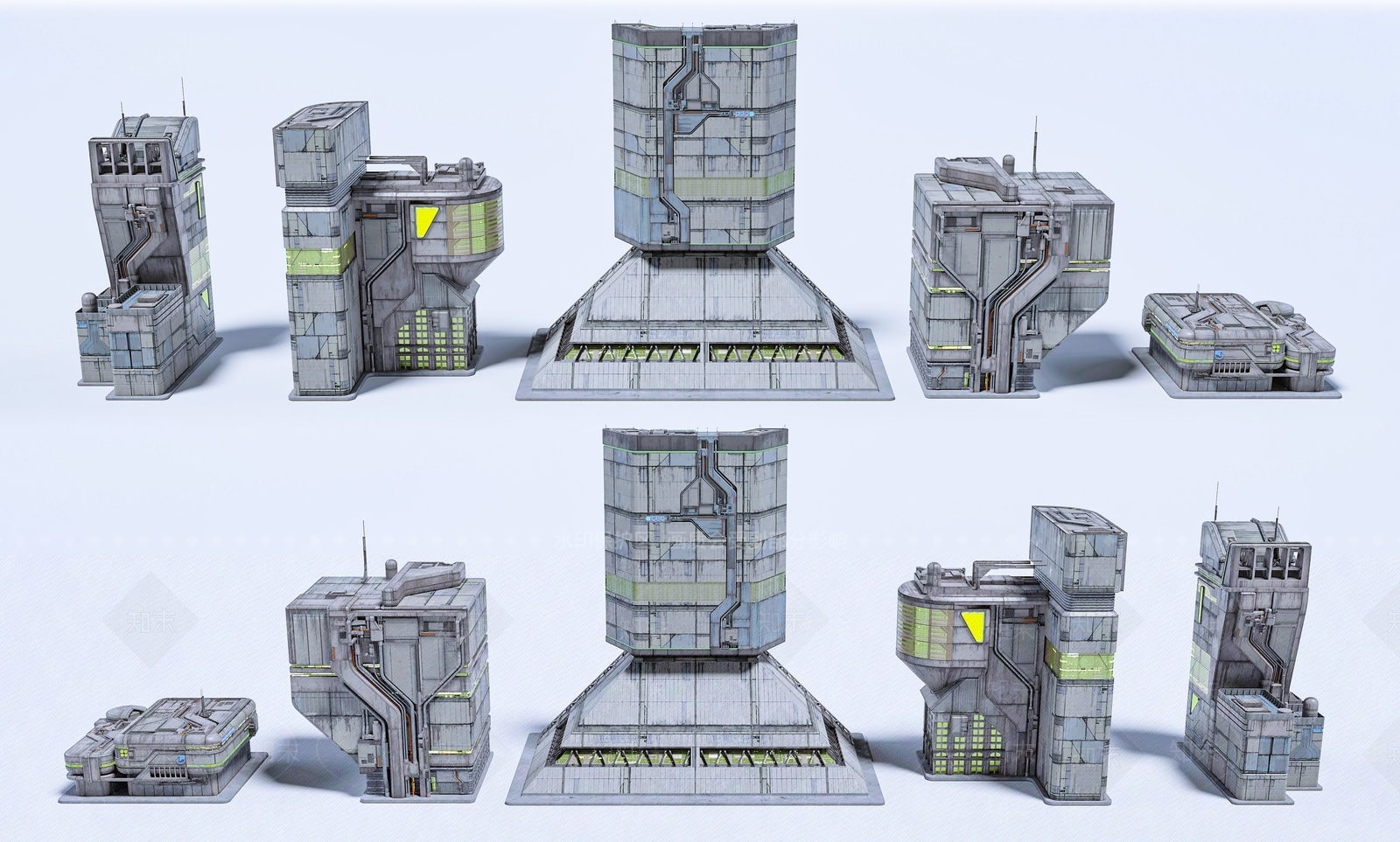 现代艺术风格建筑3D模型下载【ID:1193063503】