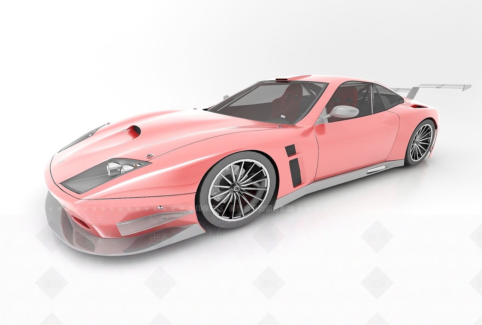 现代风格红色跑车3D模型下载【ID:1193058642】