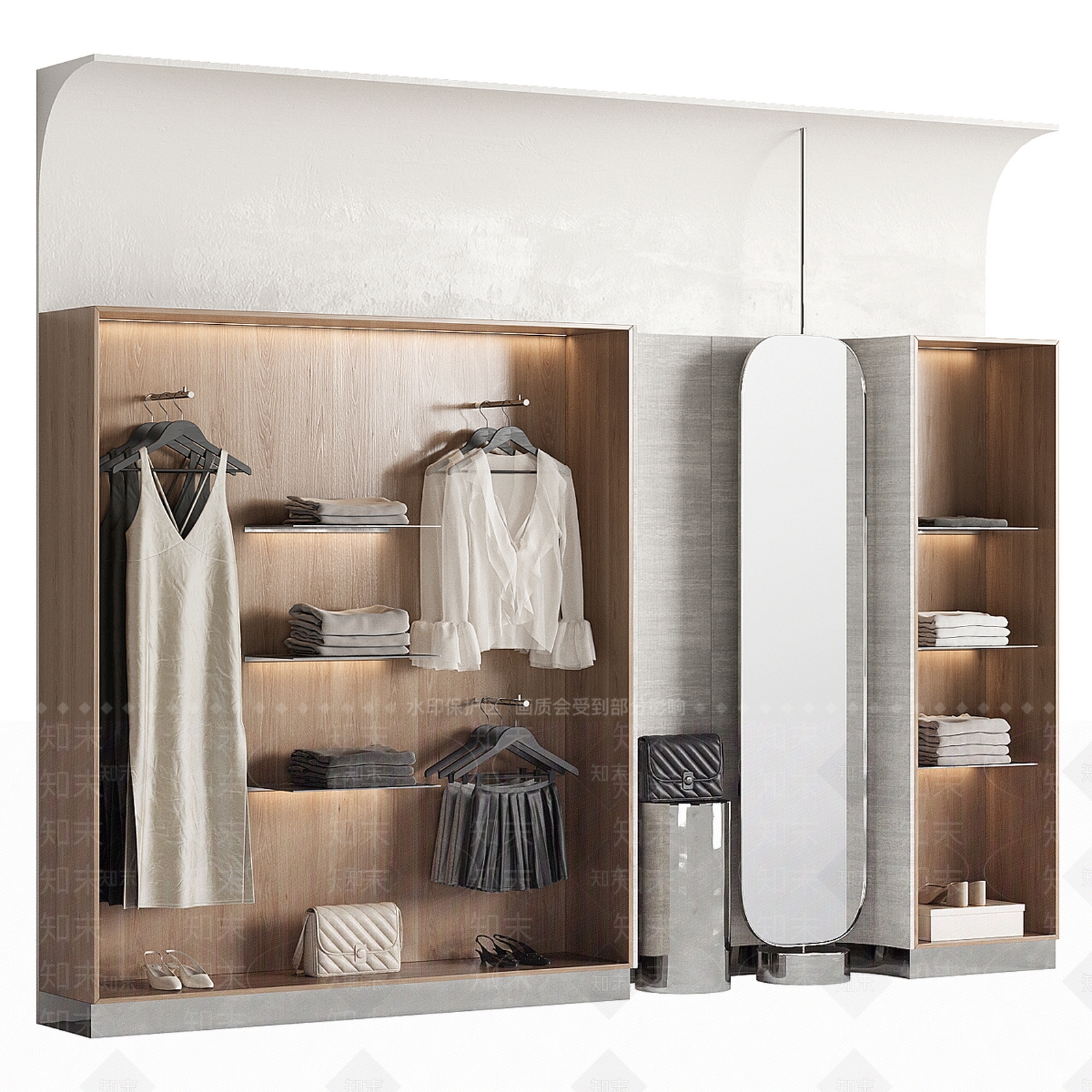 现代意式服装店3D模型下载【ID:1193060299】