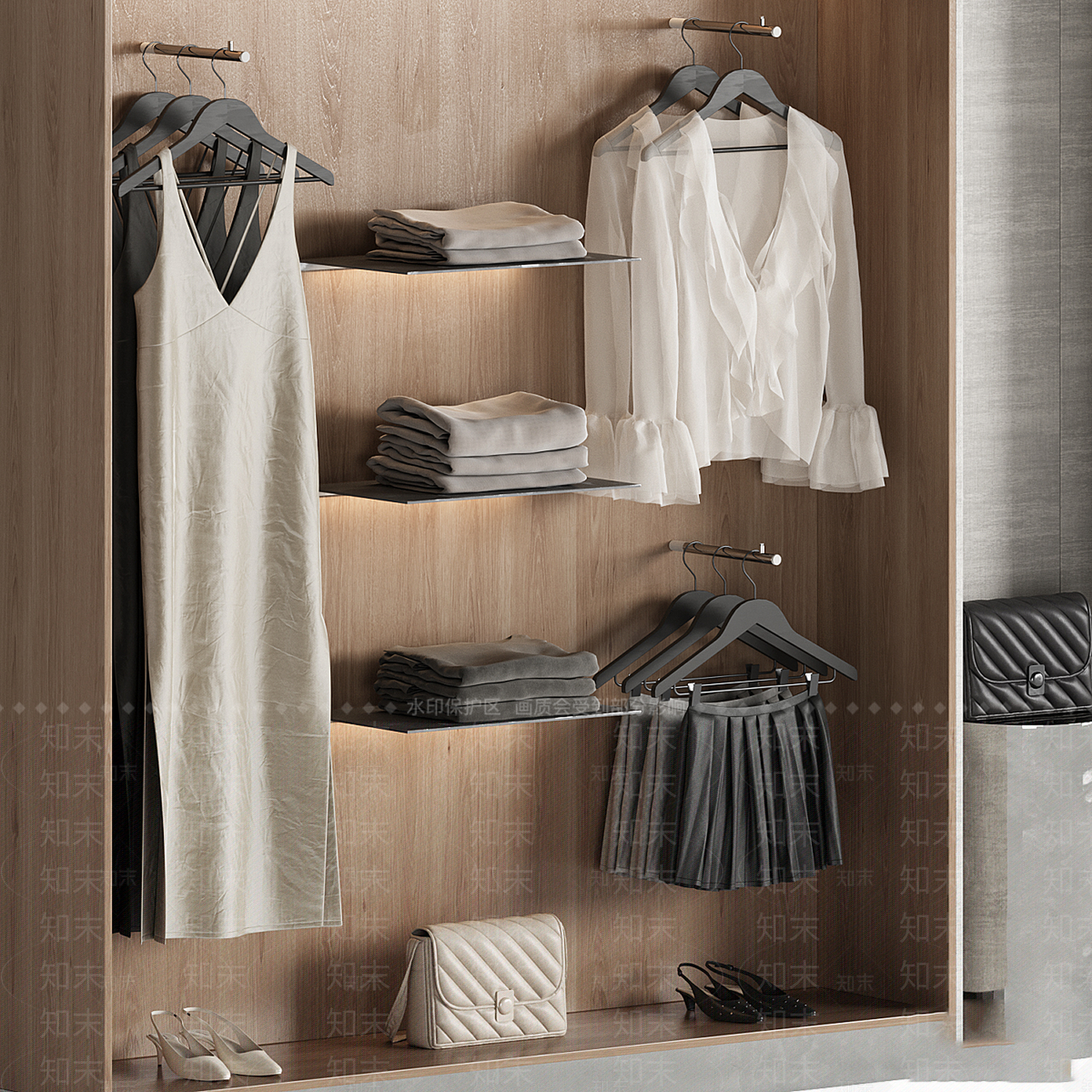 现代意式服装店3D模型下载【ID:1193060299】