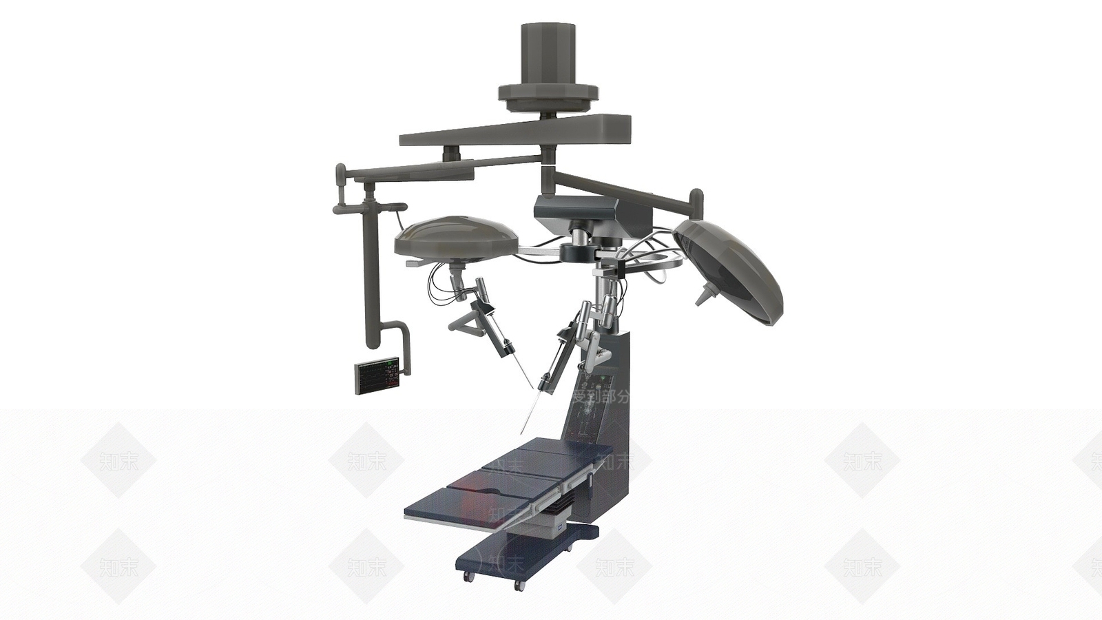 现代医疗器械手术台3D模型下载【ID:1193069990】