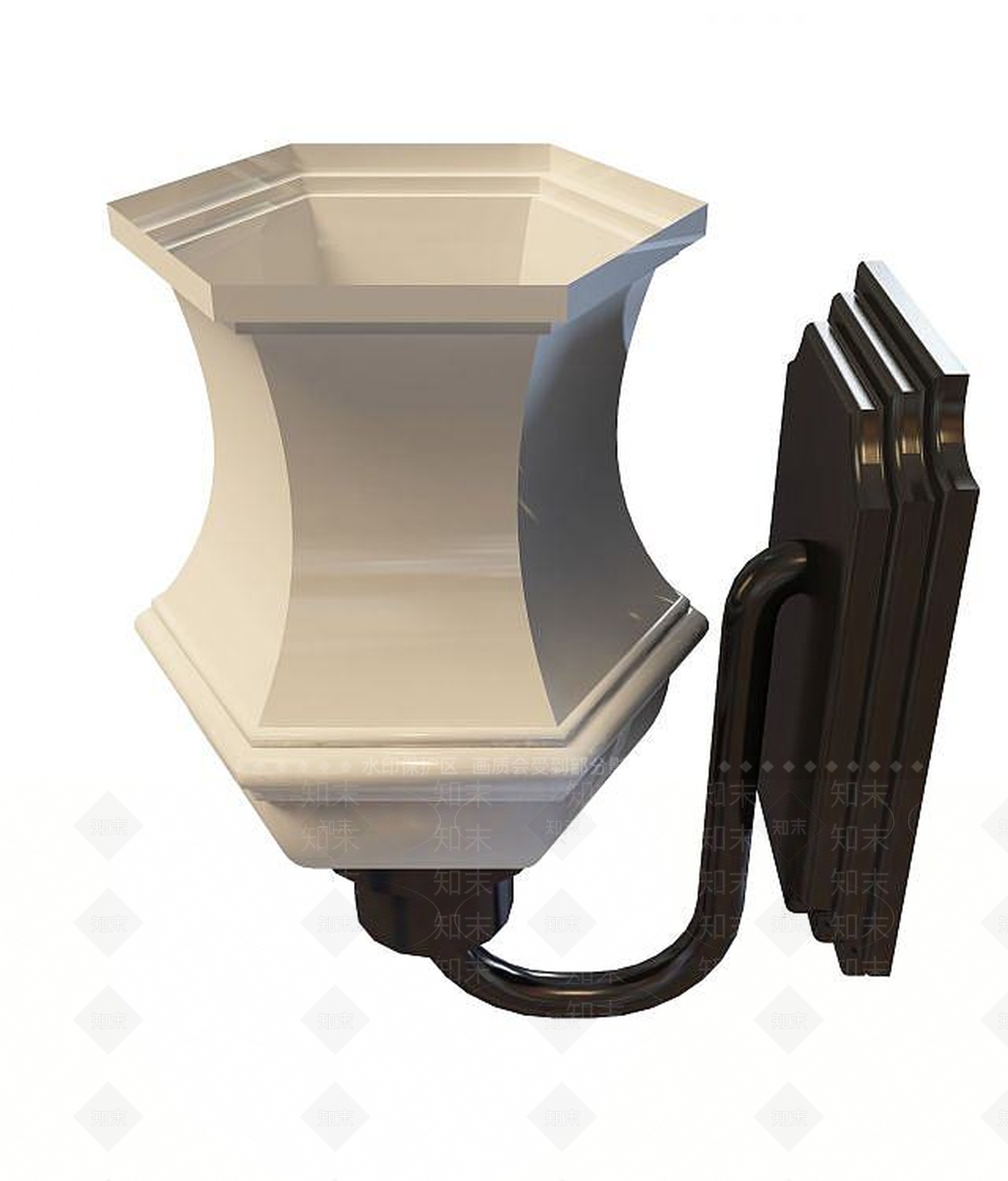 现代壁灯3D模型下载【ID:1193070404】