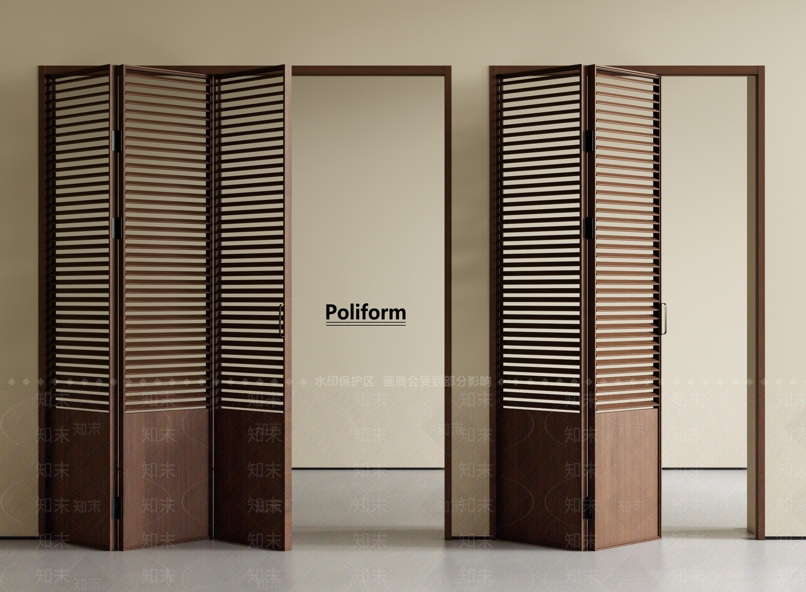 现代中古折叠门SU模型下载【ID:1193070831】