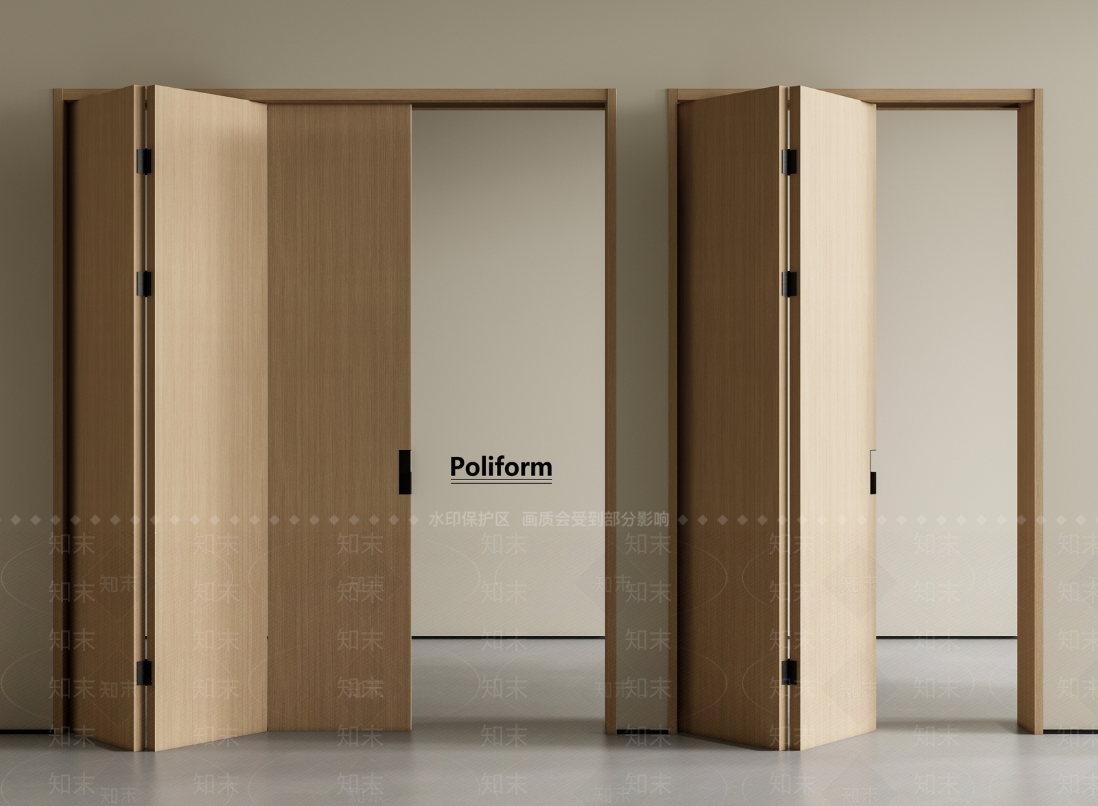 现代折叠门SU模型下载【ID:1193070962】