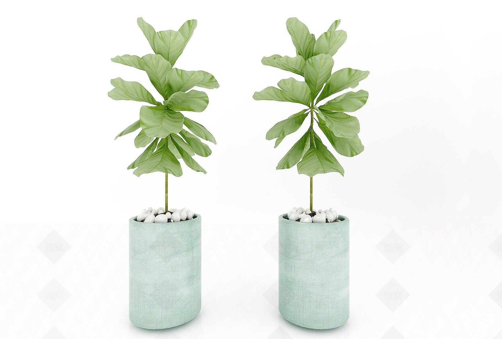 现代风格植物3D模型下载【ID:1193072132】