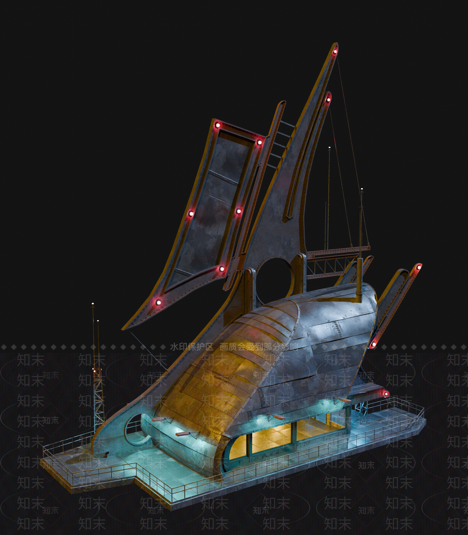 现代风格建筑SU模型下载【ID:1193073744】