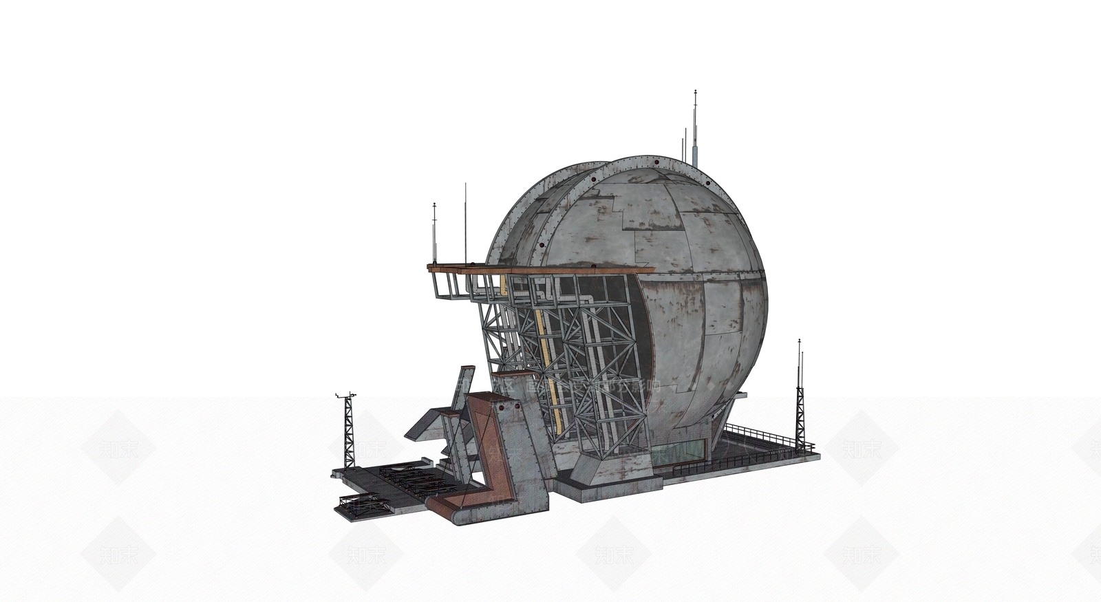 现代风格建筑SU模型下载【ID:1193074971】
