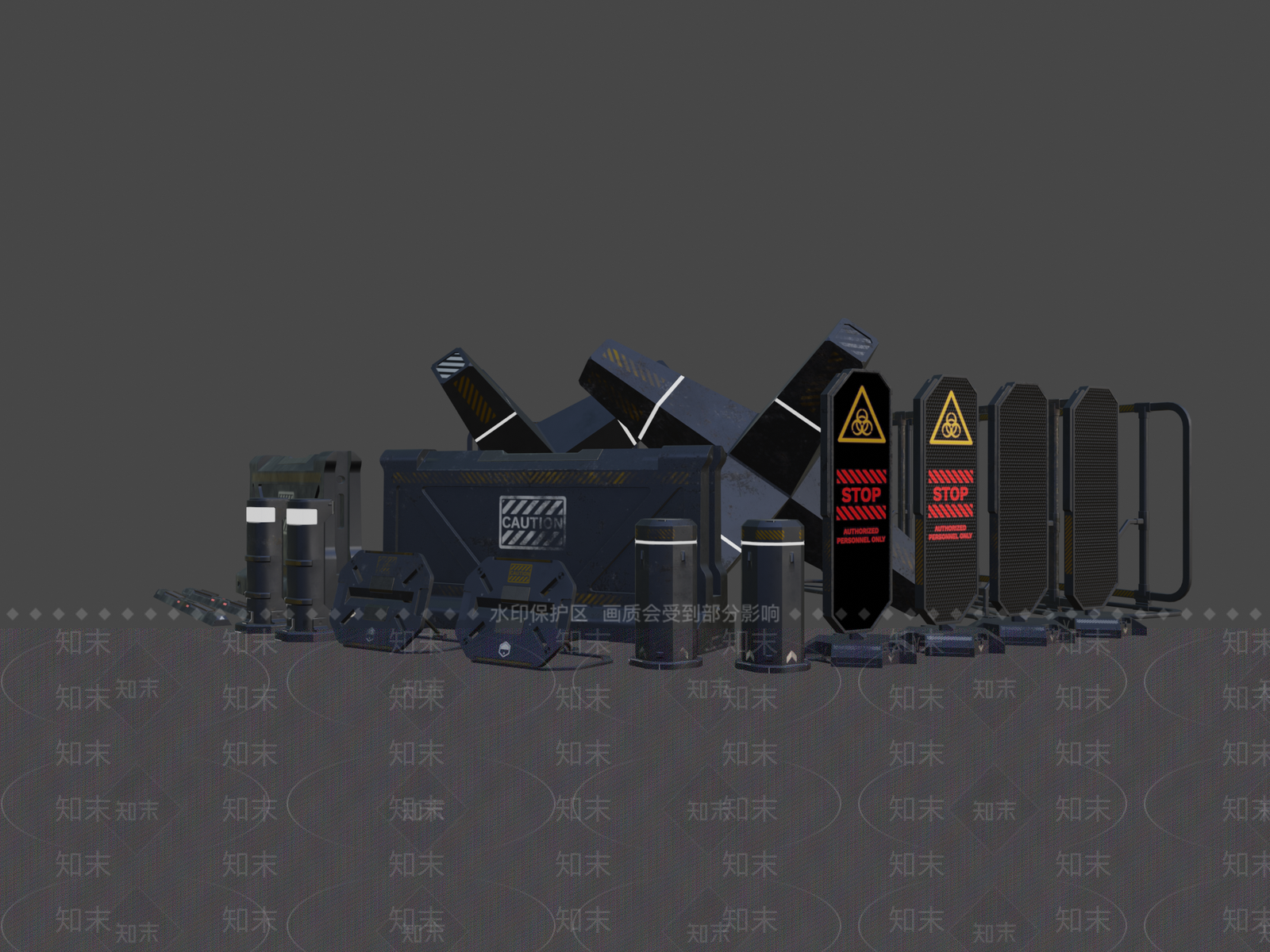 公用器材3D模型下载【ID:1193077319】