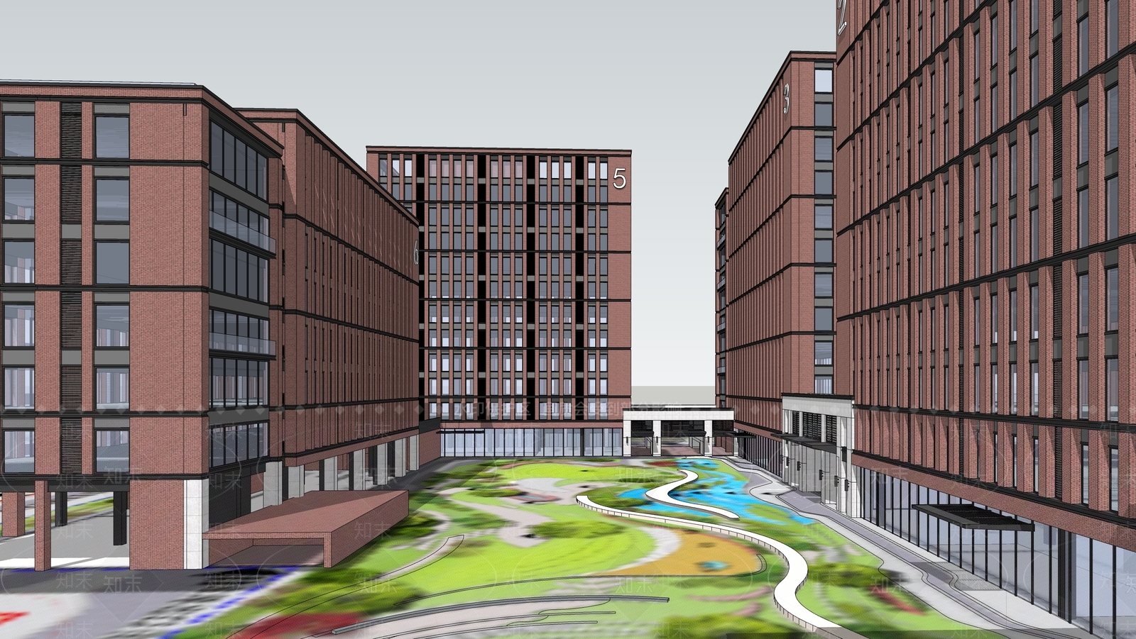 现代其他工业建筑SU模型下载【ID:1193077584】