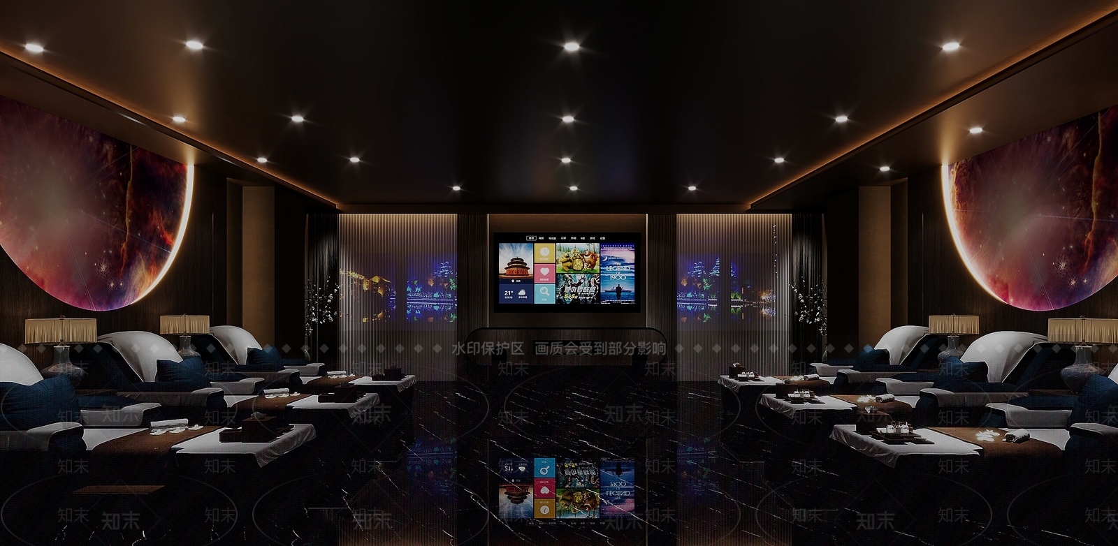 现代足浴店3D模型下载【ID:1193078992】