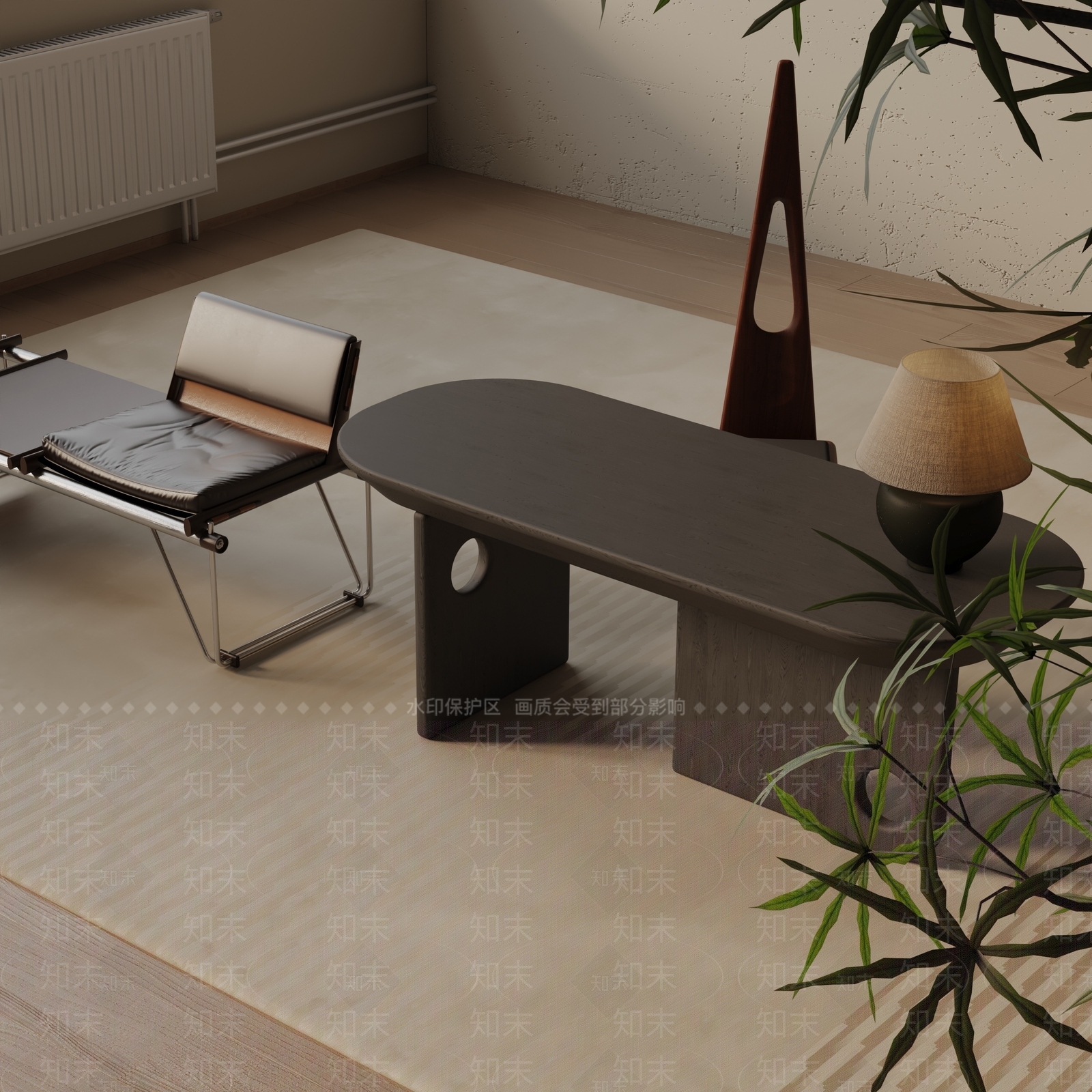 现代餐桌3D模型下载【ID:1193080762】
