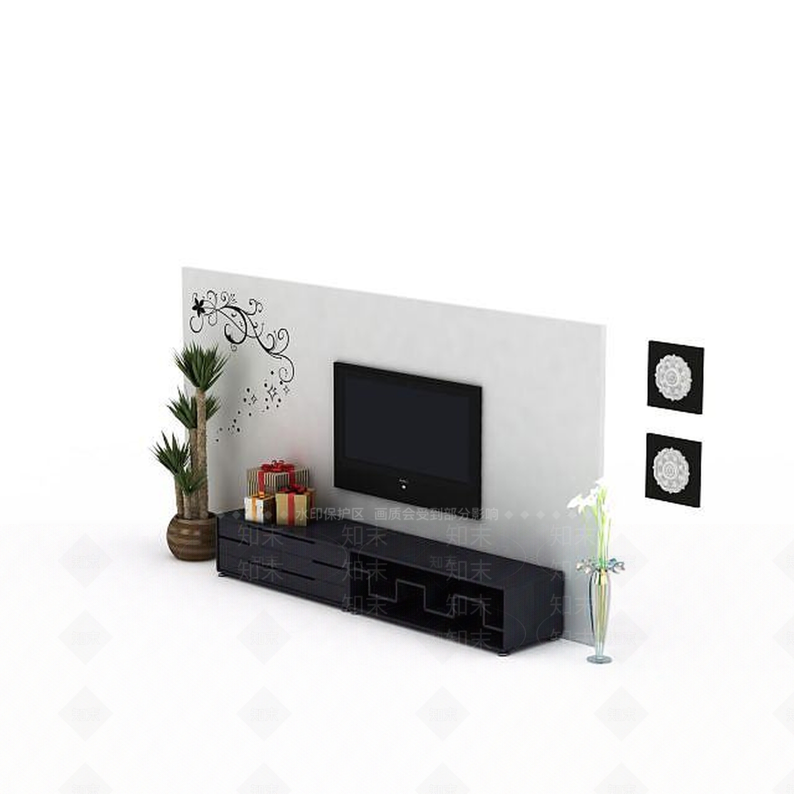 现代挂件3D模型下载【ID:1193087498】