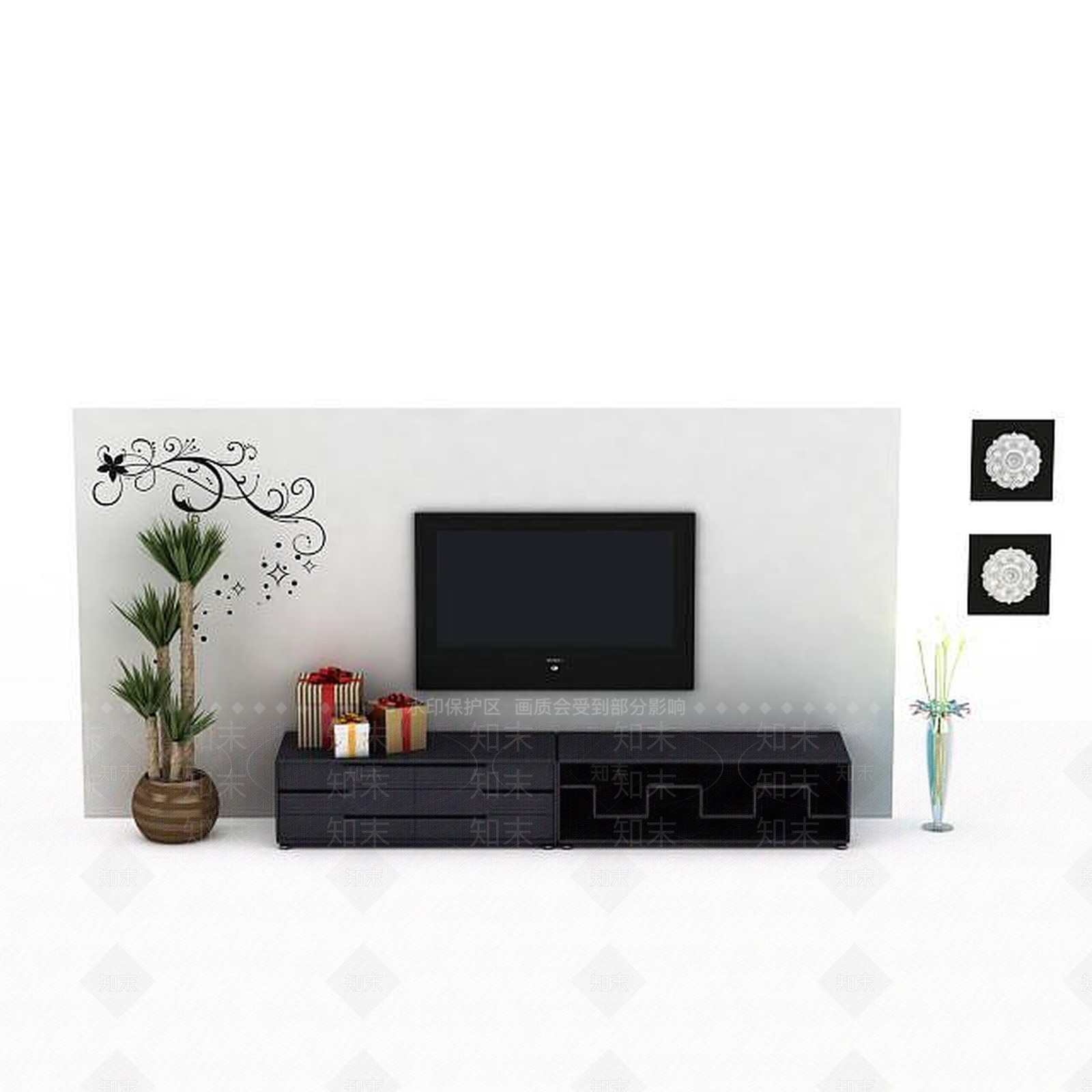 现代挂件3D模型下载【ID:1193087498】