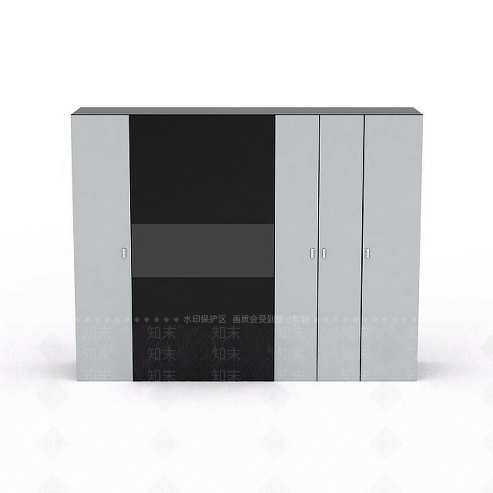 现代衣柜3D模型下载【ID:1199205367】