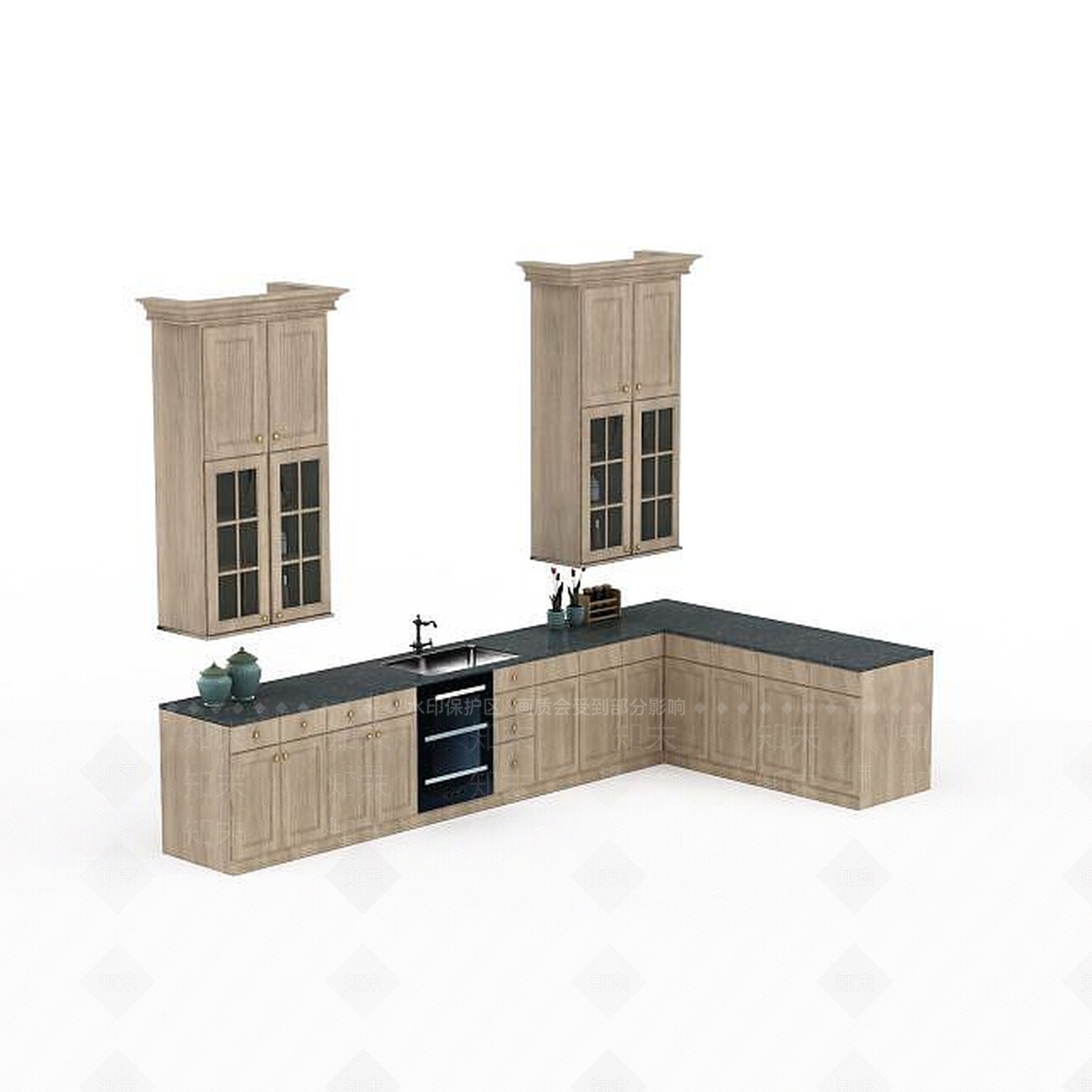 现代厨具3D模型下载【ID:1193087940】