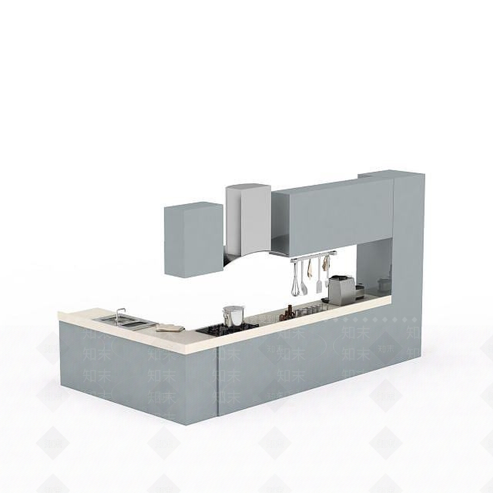 现代厨具3D模型下载【ID:1193087911】
