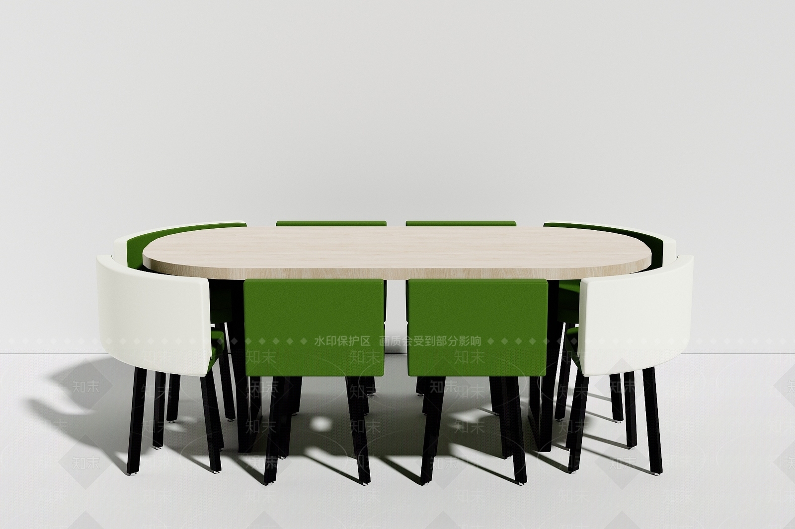 现代书桌椅3D模型下载【ID:1193087978】