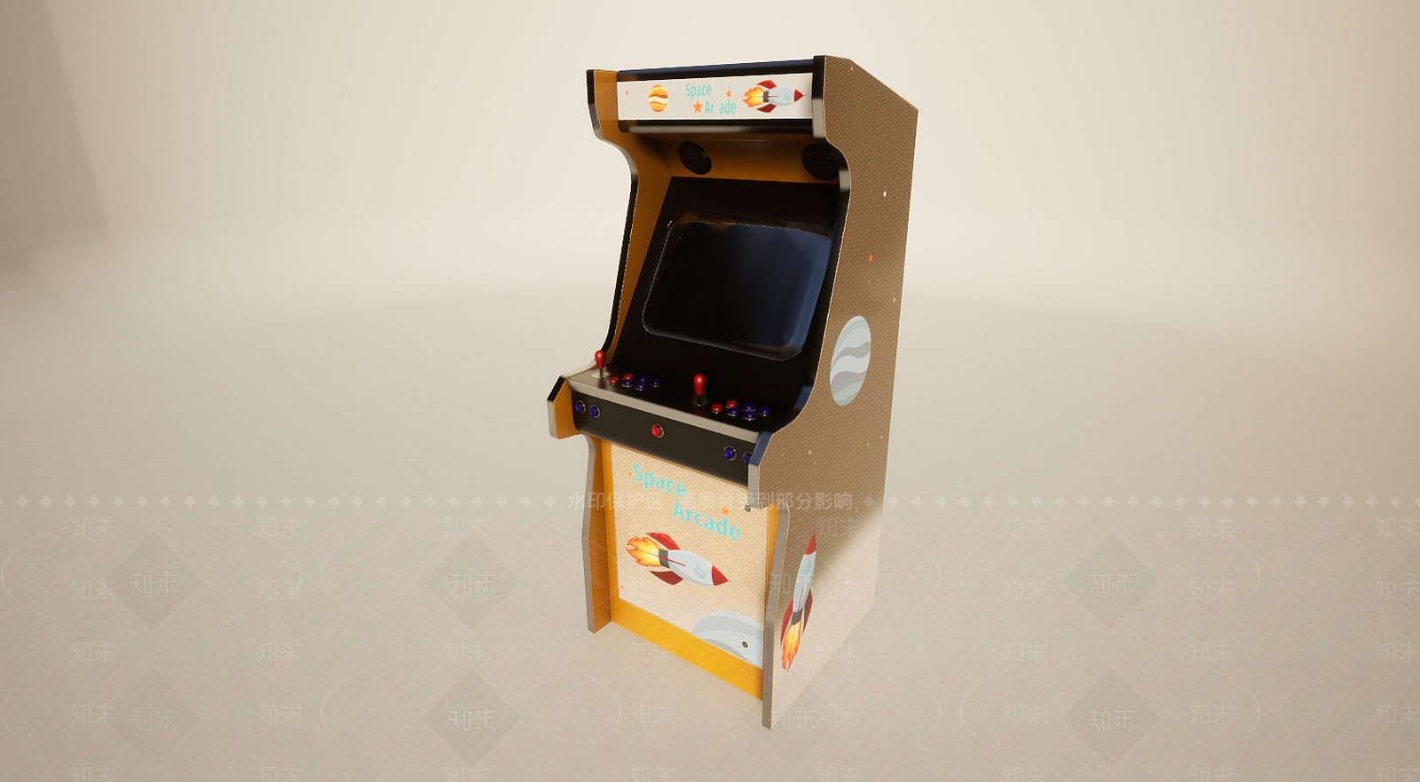 现代娱乐器材3D模型下载【ID:1199197500】
