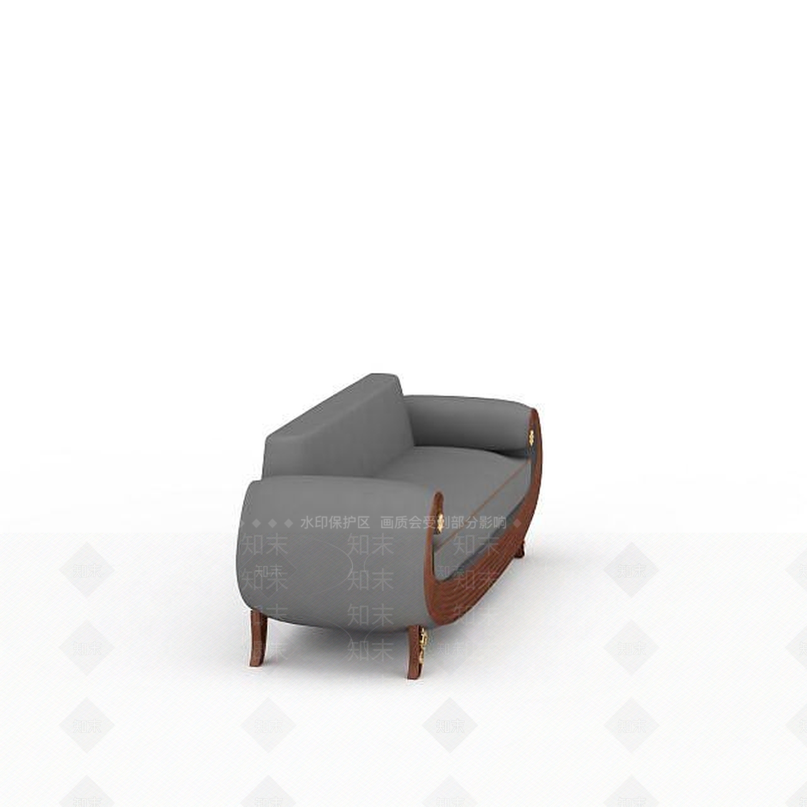 现代双人沙发3D模型下载【ID:1199205140】