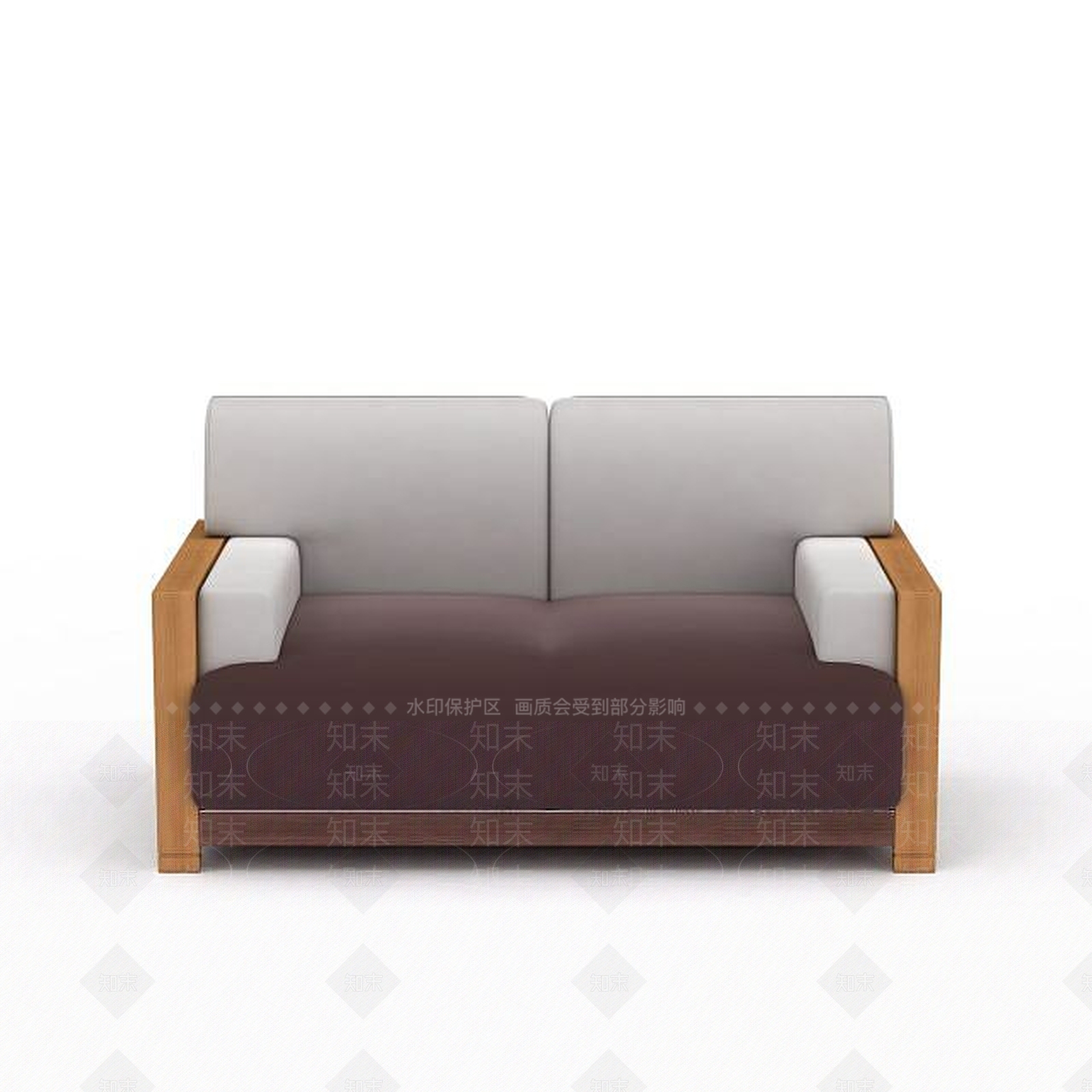 现代双人沙发3D模型下载【ID:1193088932】