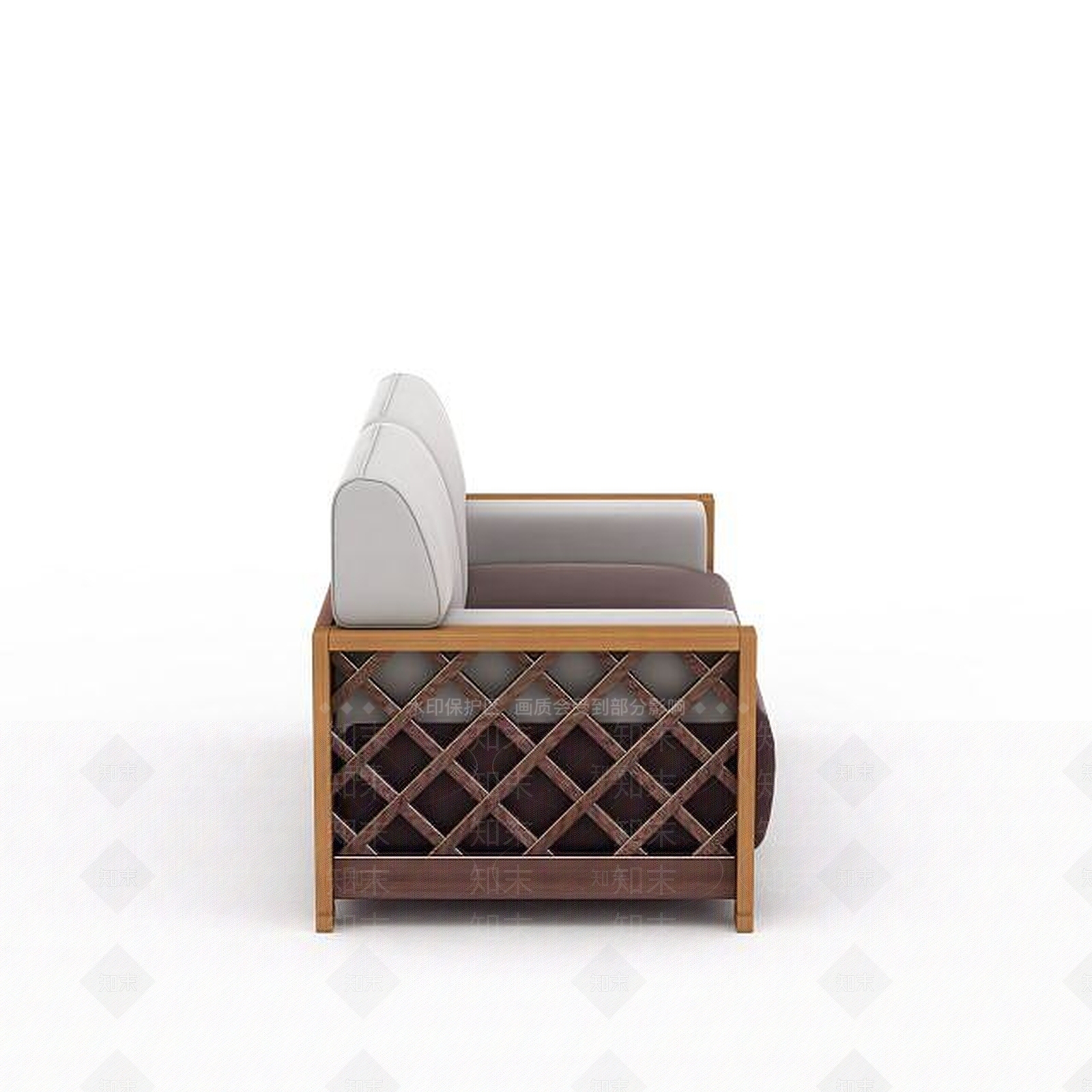 现代双人沙发3D模型下载【ID:1193088932】