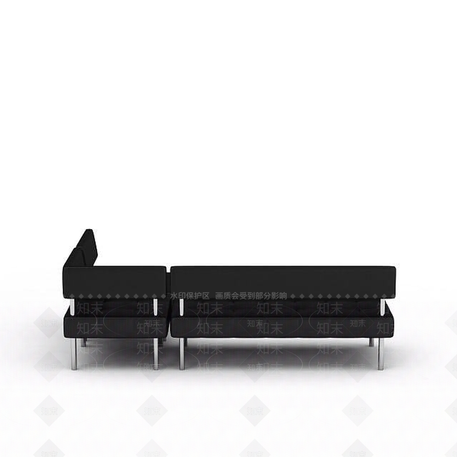 现代双人沙发3D模型下载【ID:1199204883】