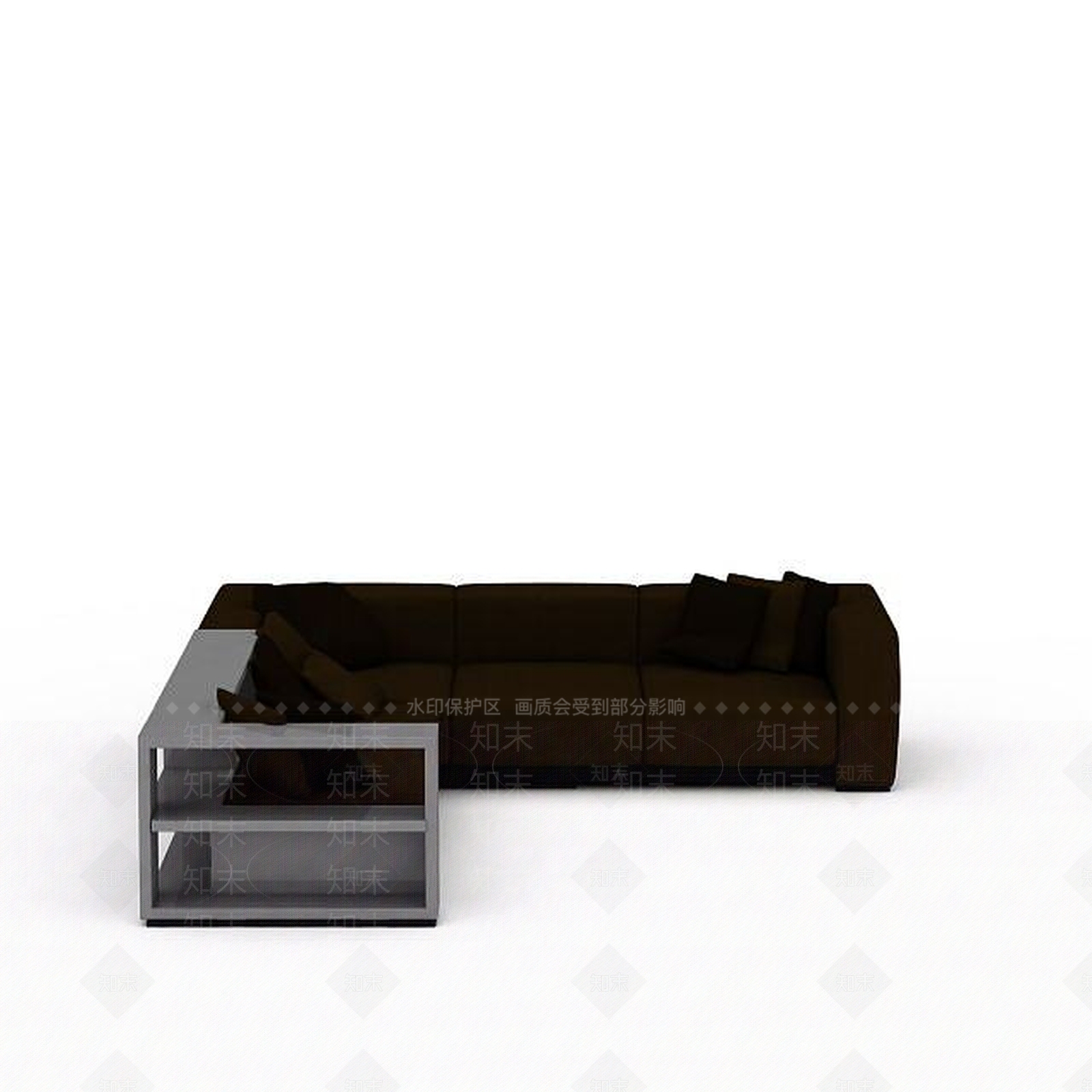 现代双人沙发3D模型下载【ID:1193089364】