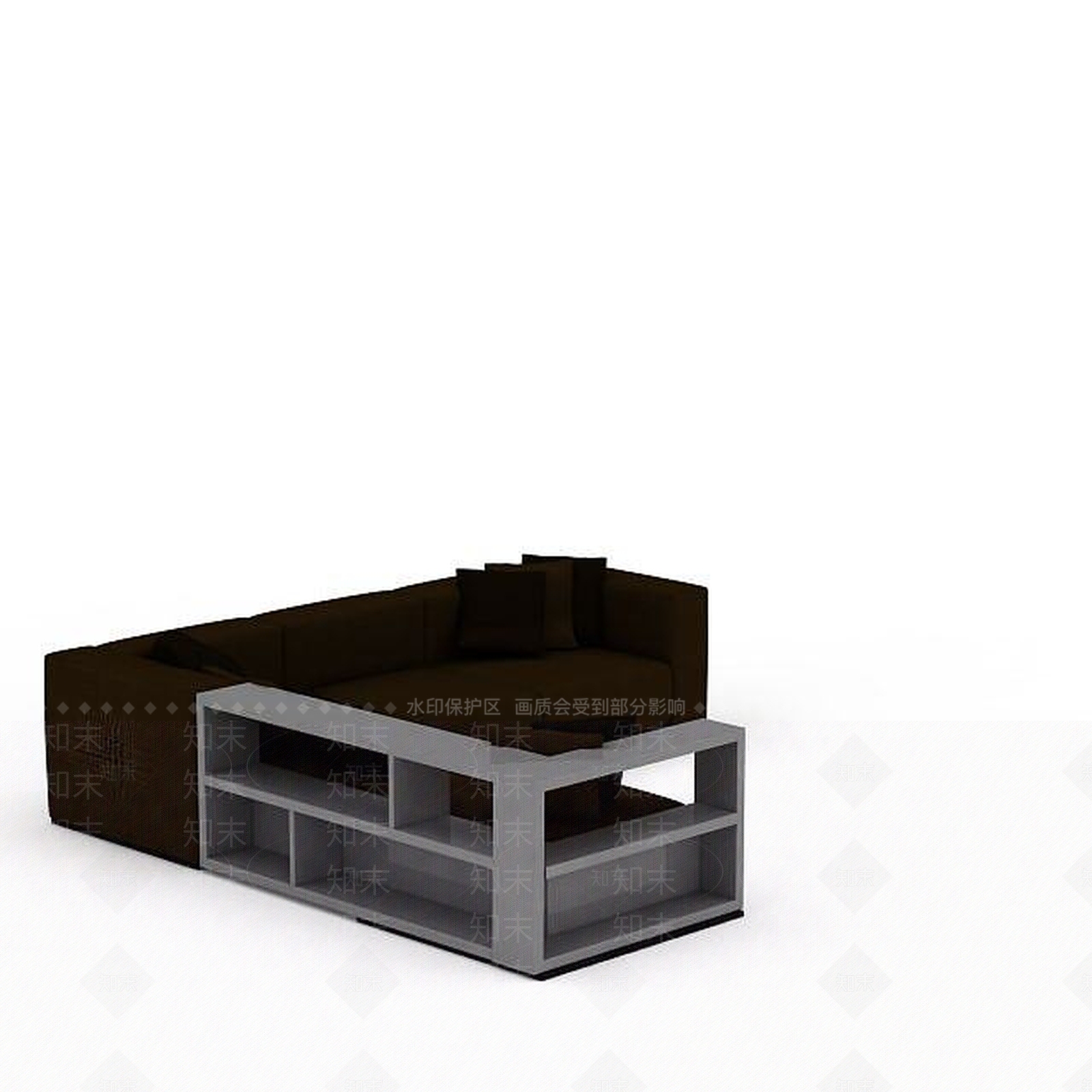 现代双人沙发3D模型下载【ID:1193089364】