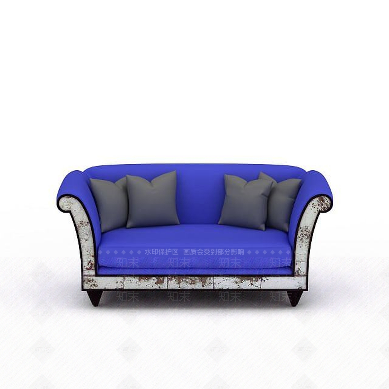 现代双人沙发3D模型下载【ID:1193089406】