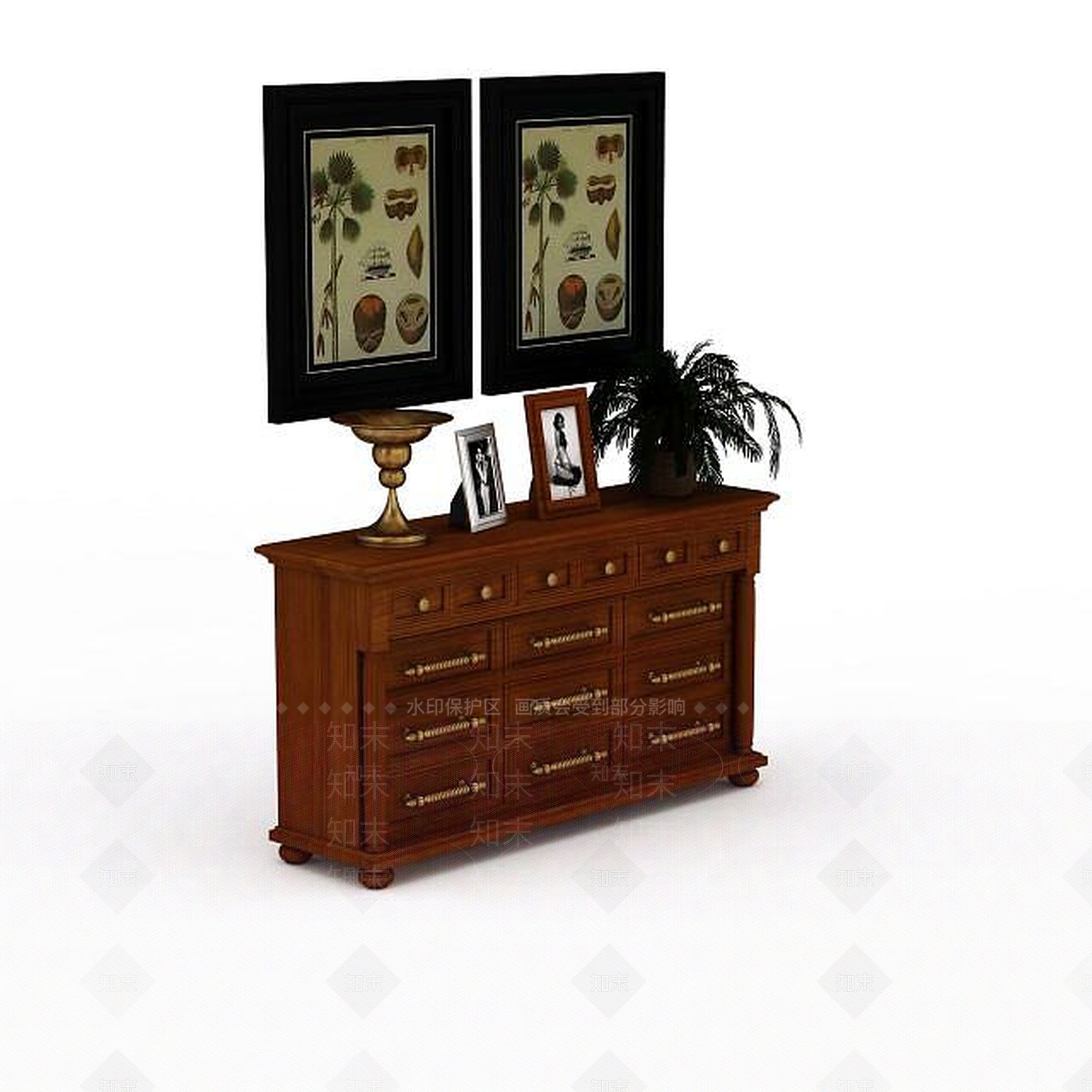 现代衣柜3D模型下载【ID:1193089574】