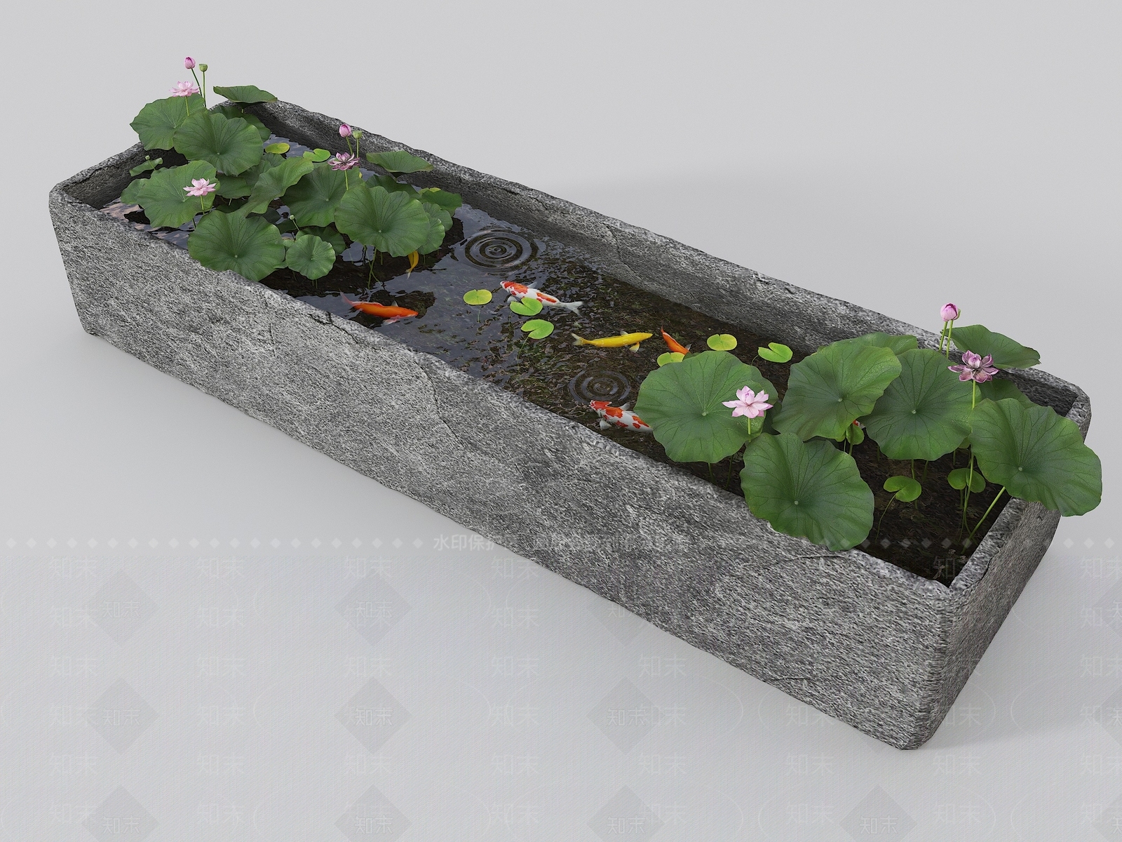 现代新中式水景SU模型下载【ID:1193091396】