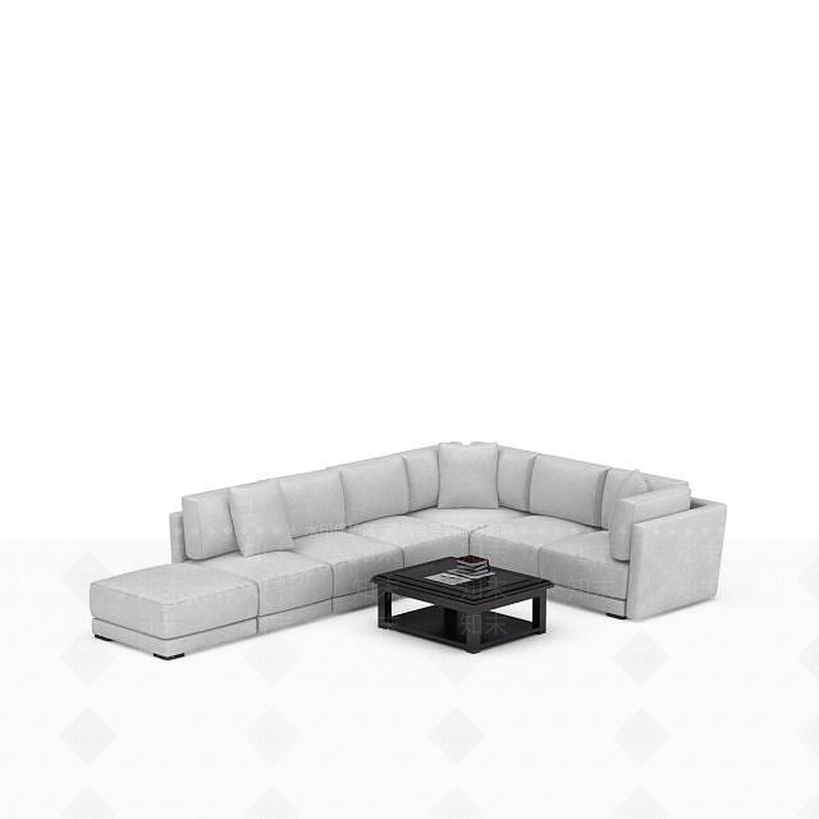 现代双人沙发3D模型下载【ID:1193092960】
