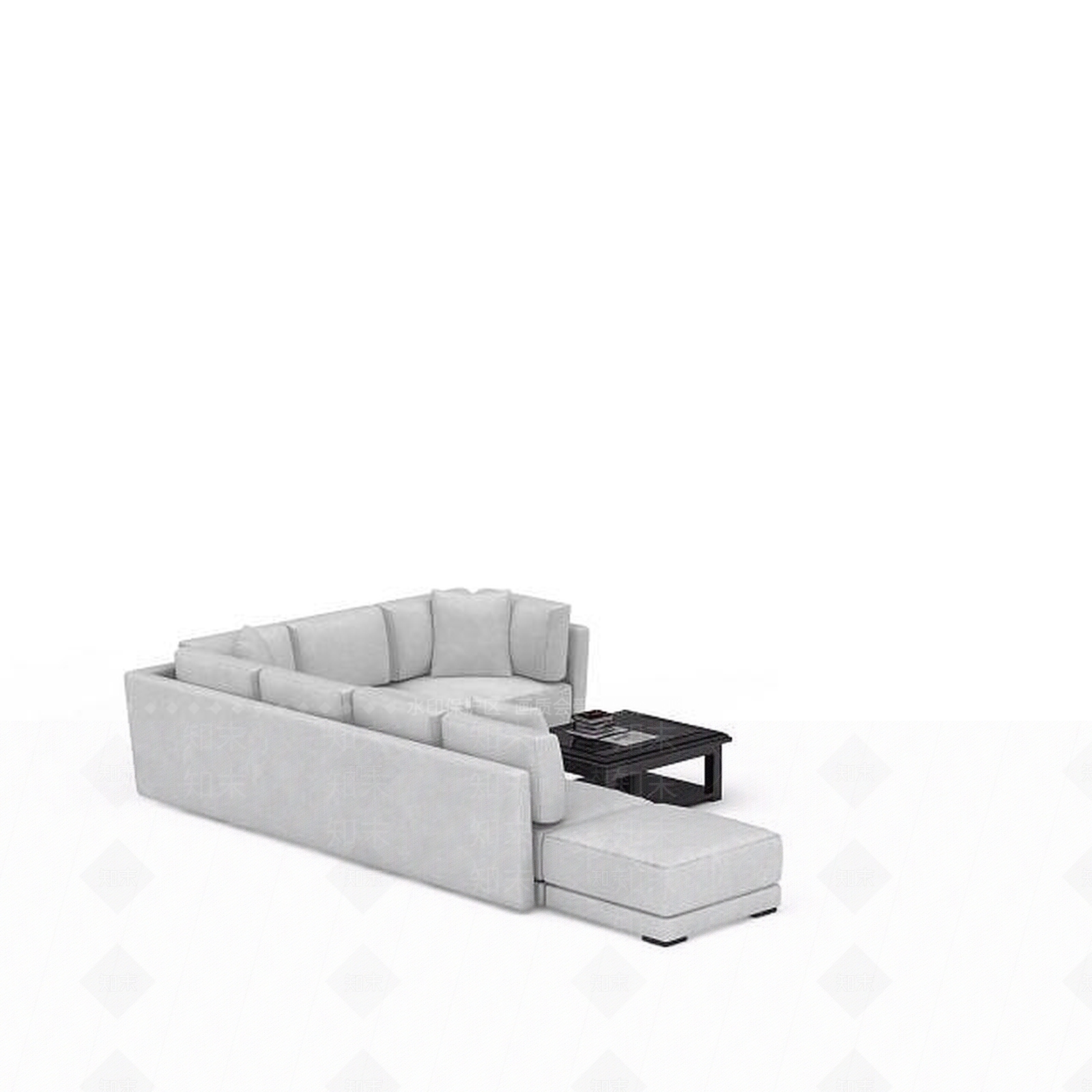 现代双人沙发3D模型下载【ID:1193092960】