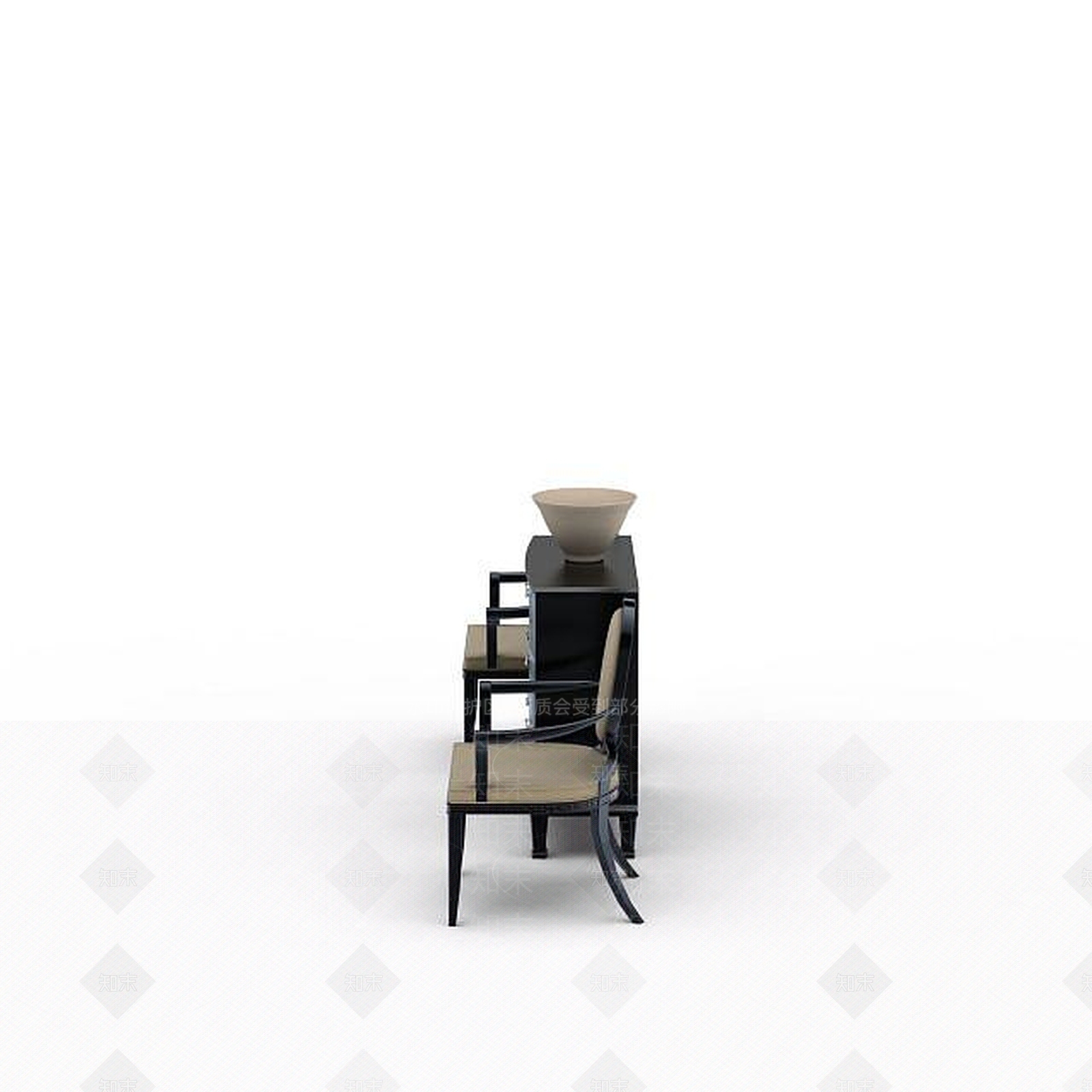 现代书桌椅3D模型下载【ID:1193093720】