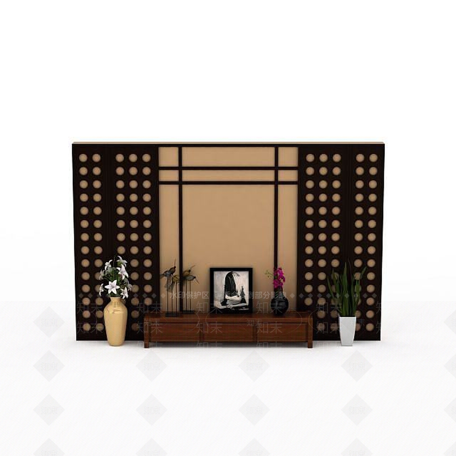 现代挂件3D模型下载【ID:1193094144】