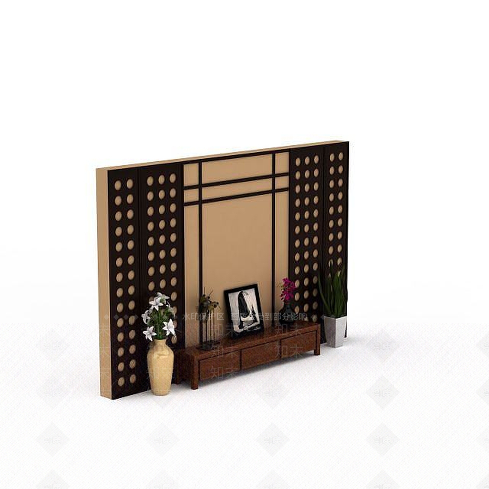现代挂件3D模型下载【ID:1193094144】