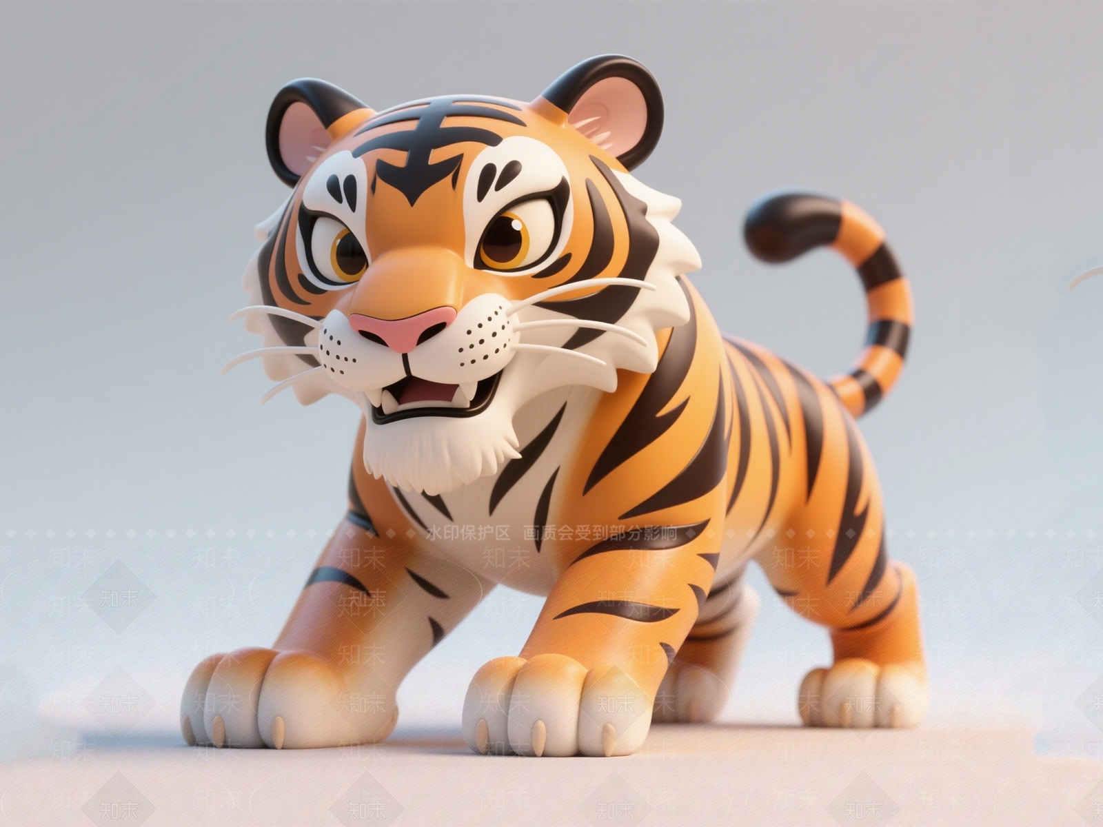 现代生肖雕塑3D模型下载【ID:1193095137】