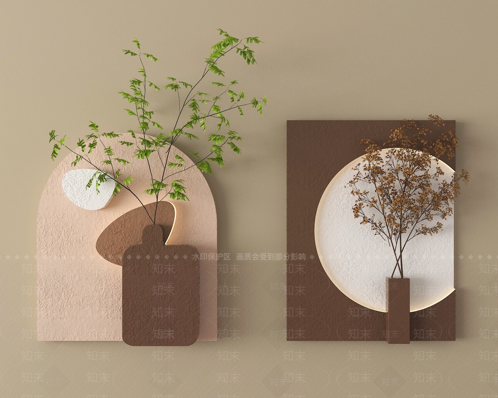 现代挂件3D模型下载【ID:1193097021】