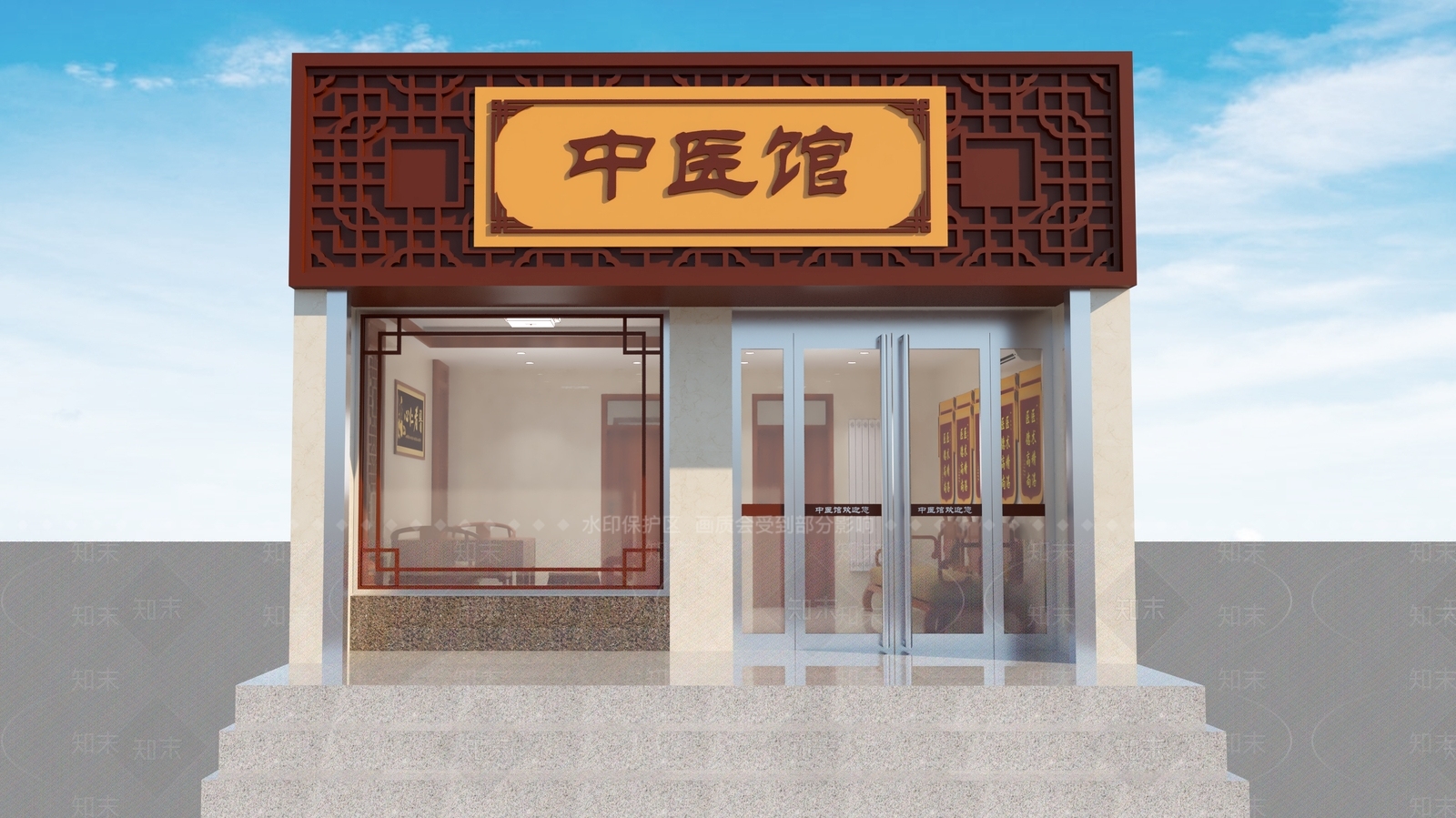 中式新中式其他公共空间SU模型下载【ID:1193097399】
