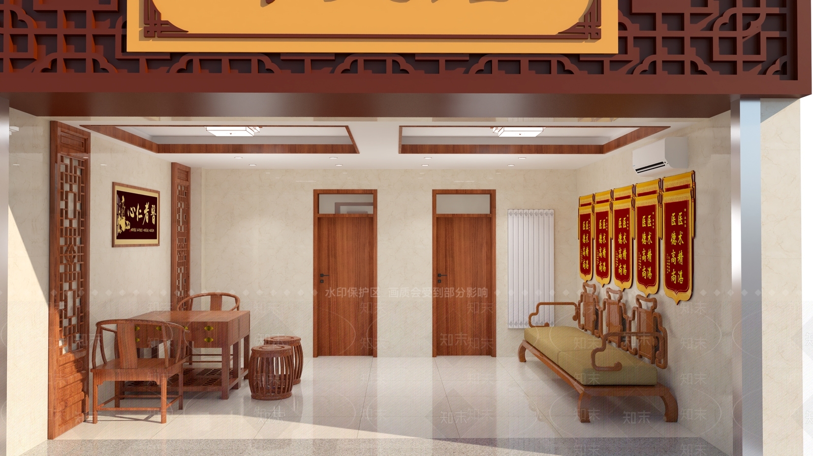 中式新中式其他公共空间SU模型下载【ID:1193097399】