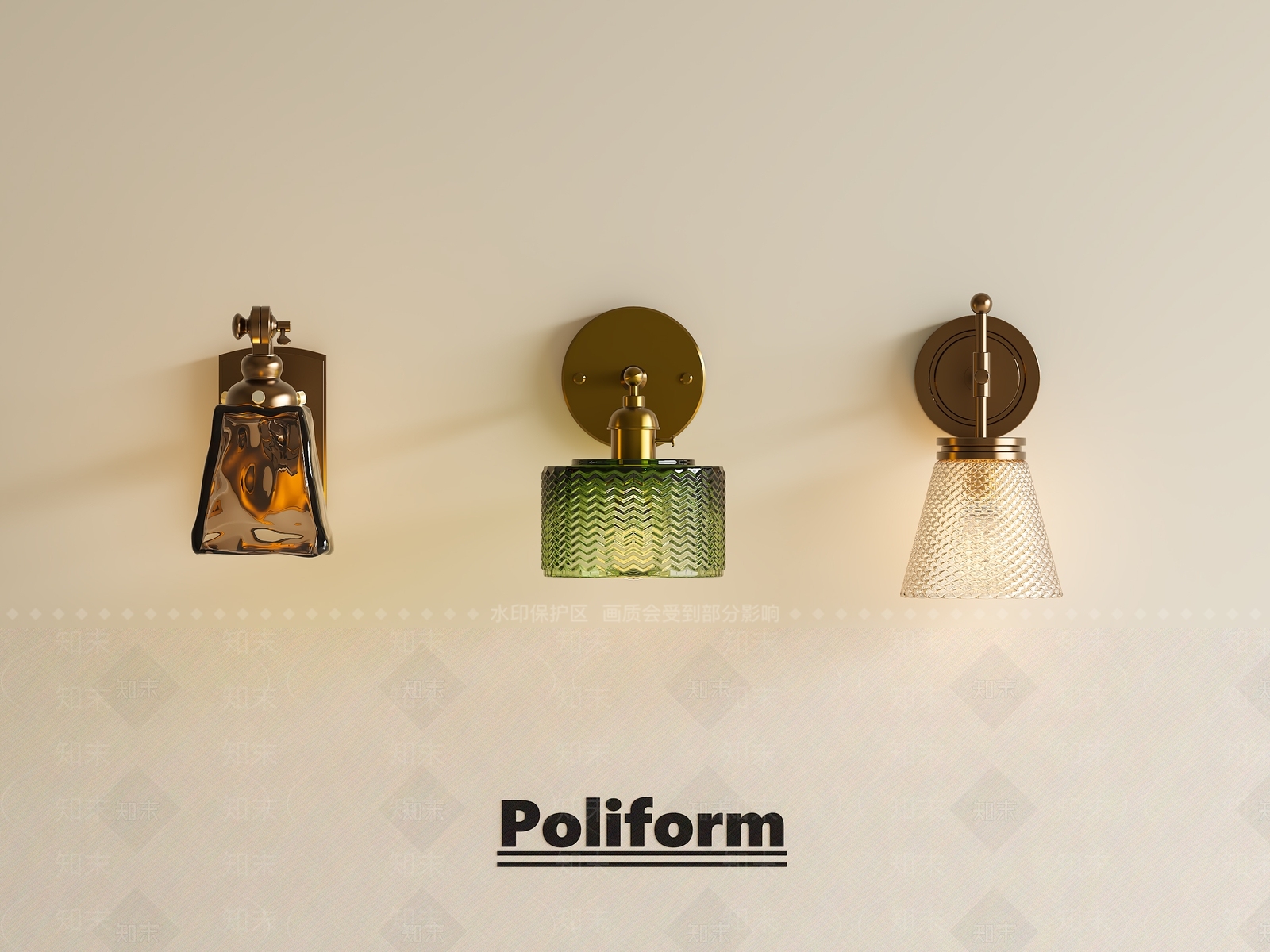 复古美式壁灯SU模型下载【ID:1193105766】