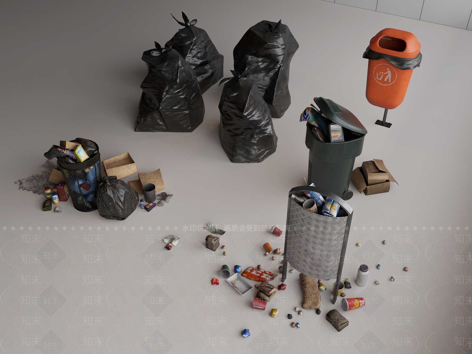 公用器材3D模型下载【ID:1193109495】