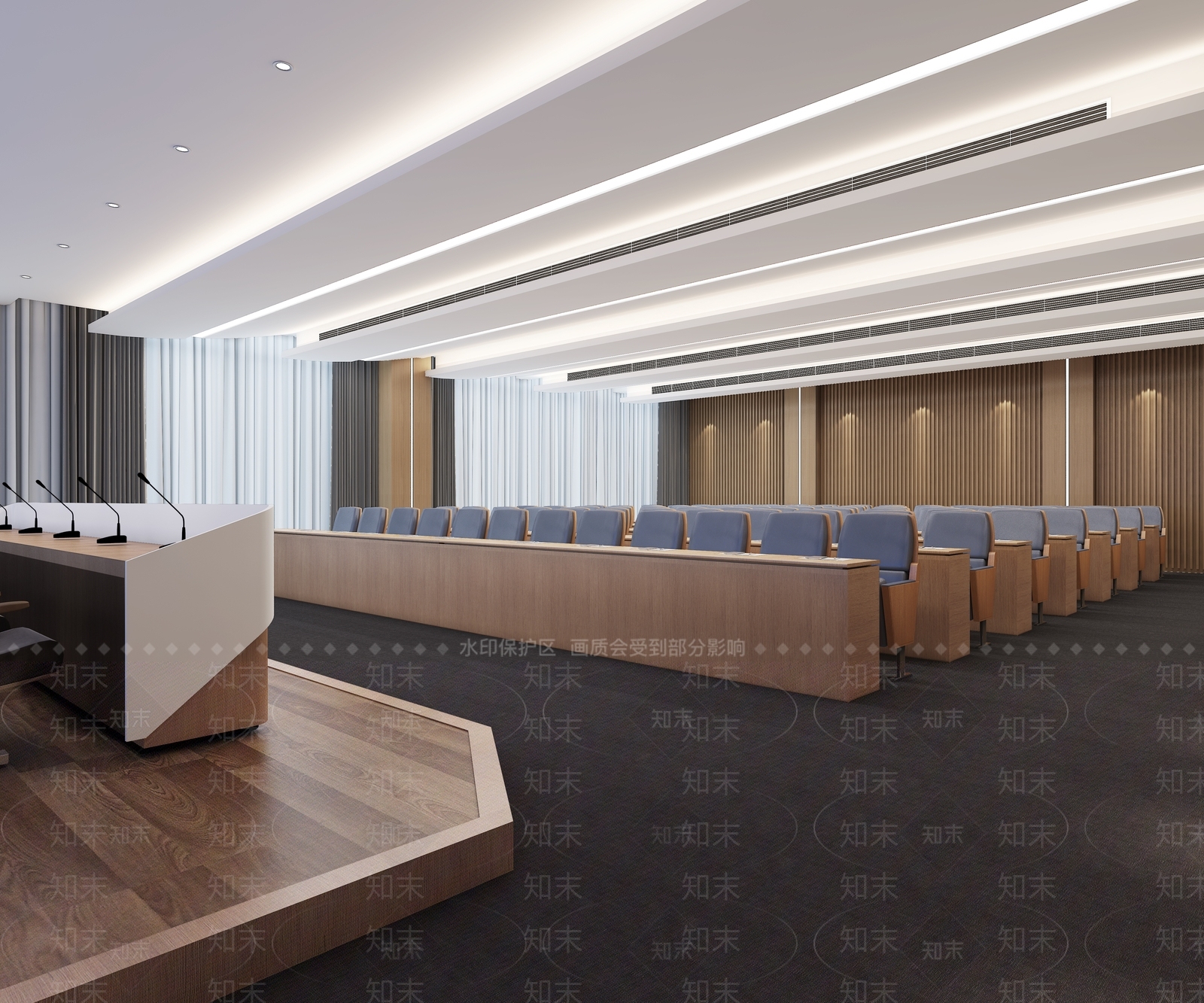 现代报告厅3D模型下载【ID:1215120144】