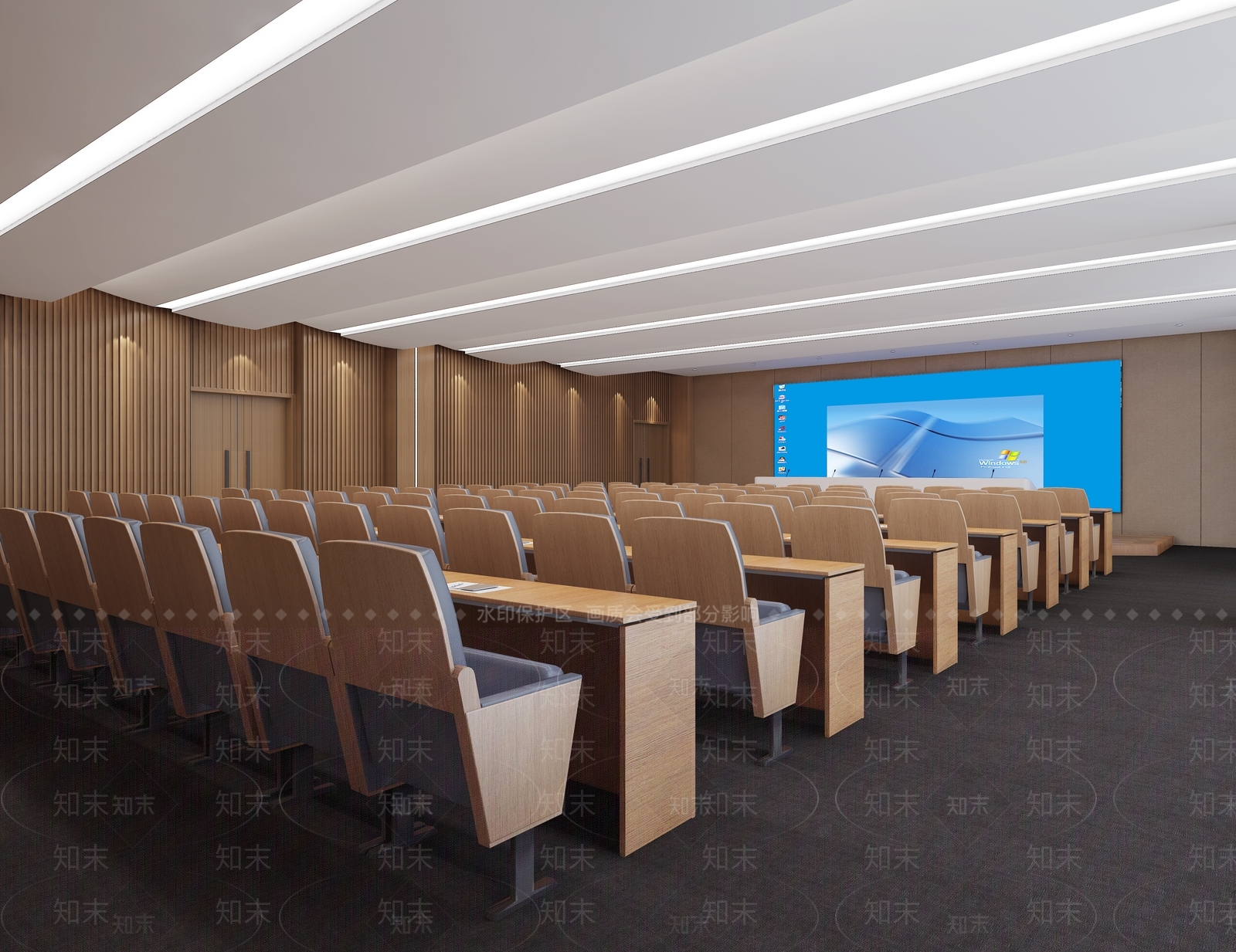 现代报告厅3D模型下载【ID:1215120144】