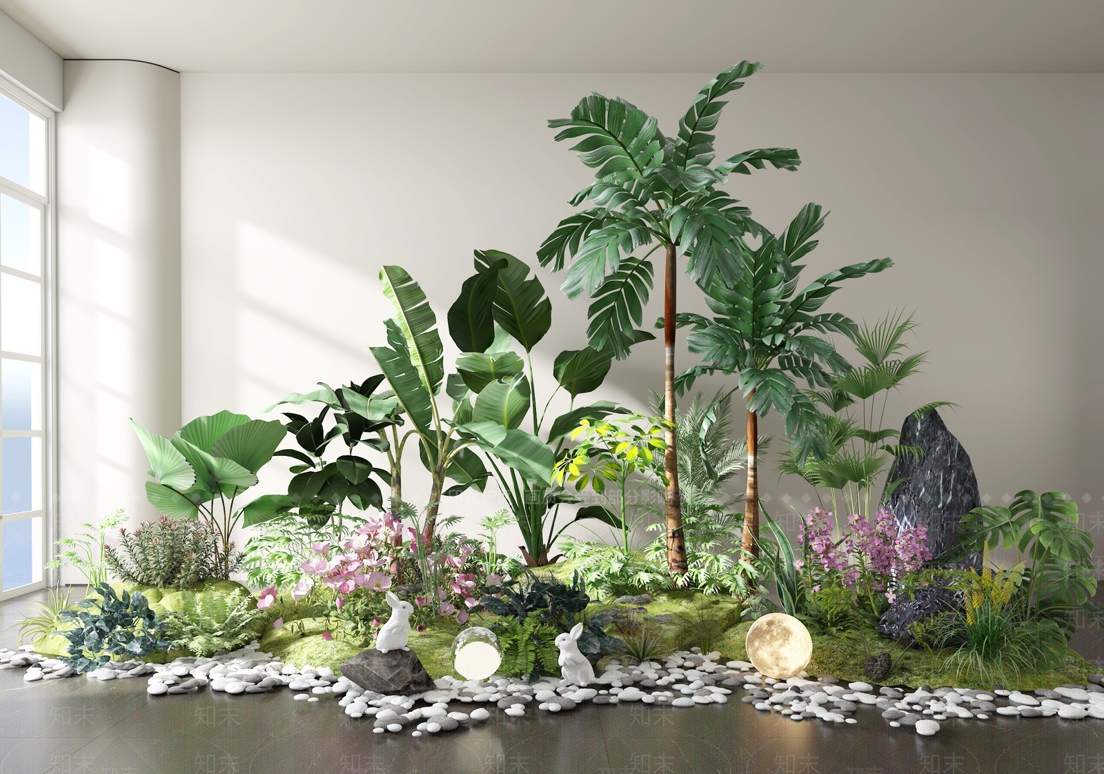 植物堆3D模型下载【ID:1193111013】
