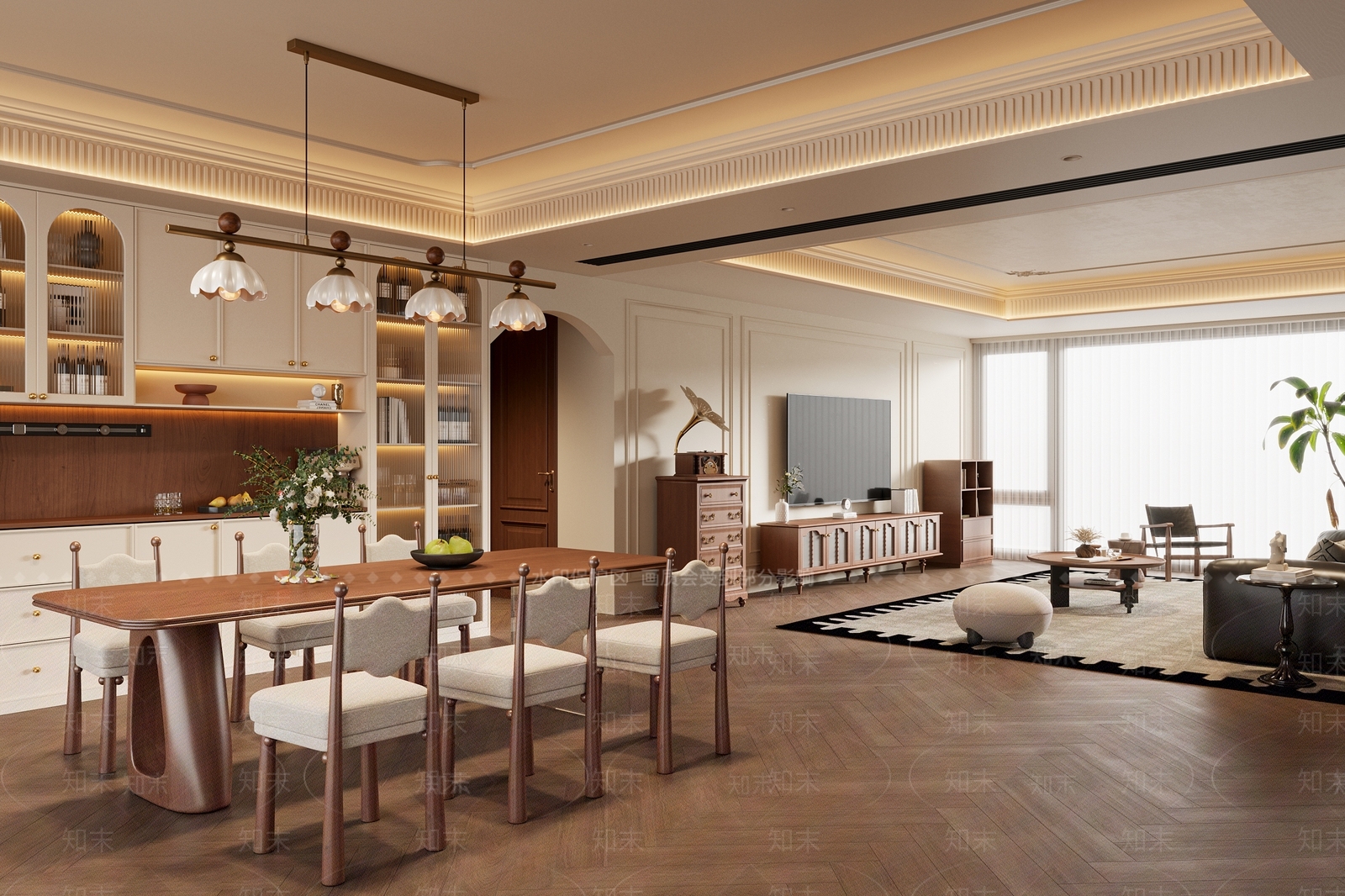 客餐厅3D模型下载【ID:1193113802】
