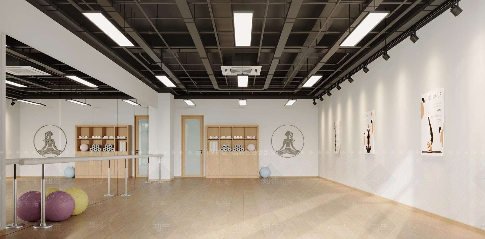 现代原木其他娱乐空间3D模型下载【ID:1193115738】