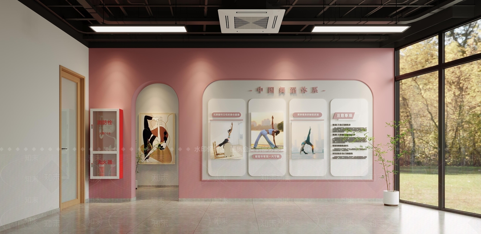 现代原木其他娱乐空间3D模型下载【ID:1193115738】